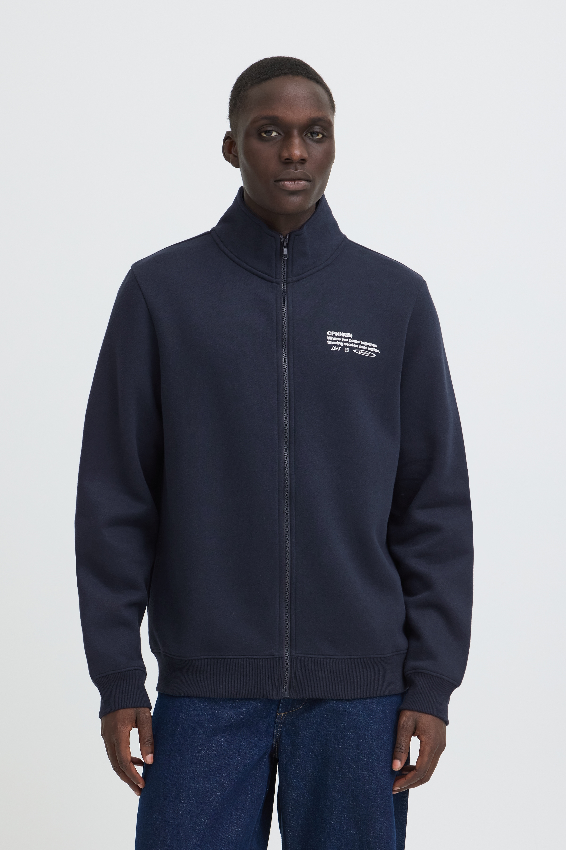 Blend Sweatjacke "BHKENJI ZP CARDIGAN" Materialmix, regular fit