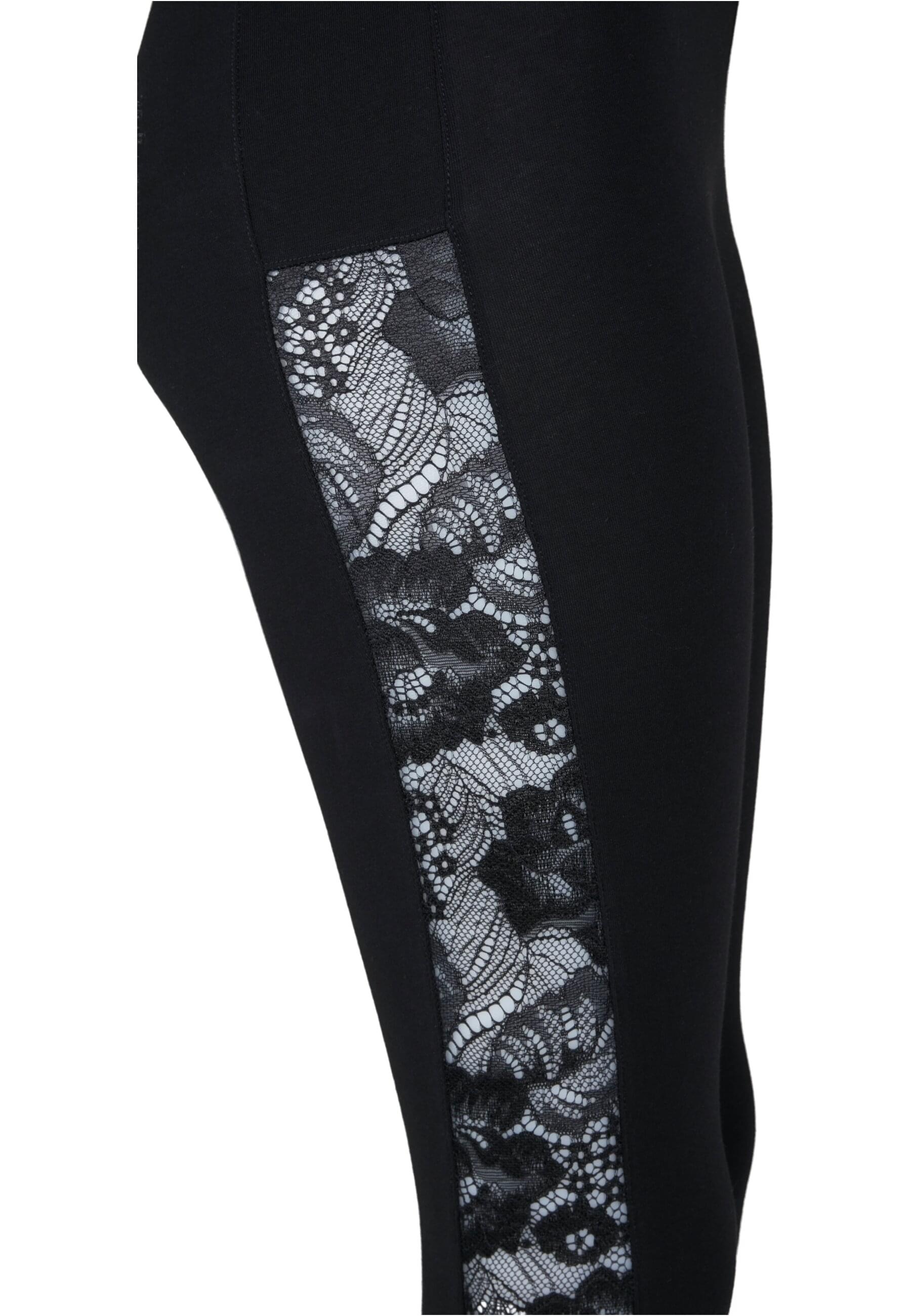 URBAN CLASSICS Leggings »Urban Classics Damen Ladies Lace Striped Leggings«, (1 tlg.)