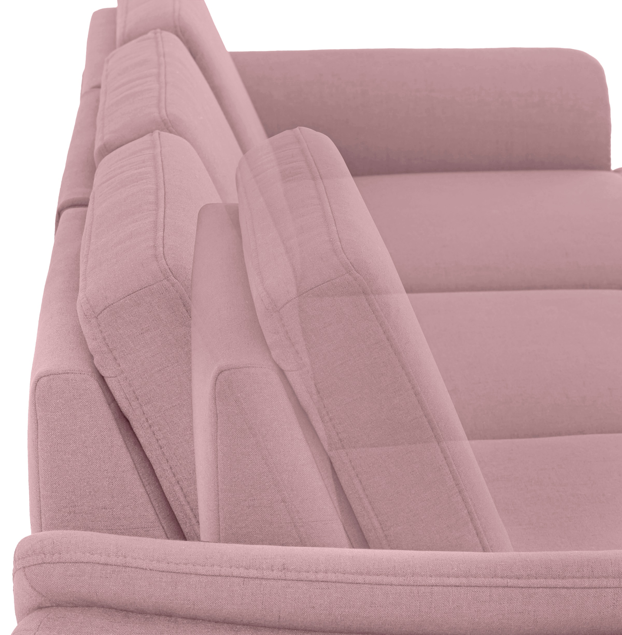 Home affaire Ecksofa »Palace L-Form«, incl. Sitztiefenverstellung, wahlweise mit Bettfunktion und Stauraum
