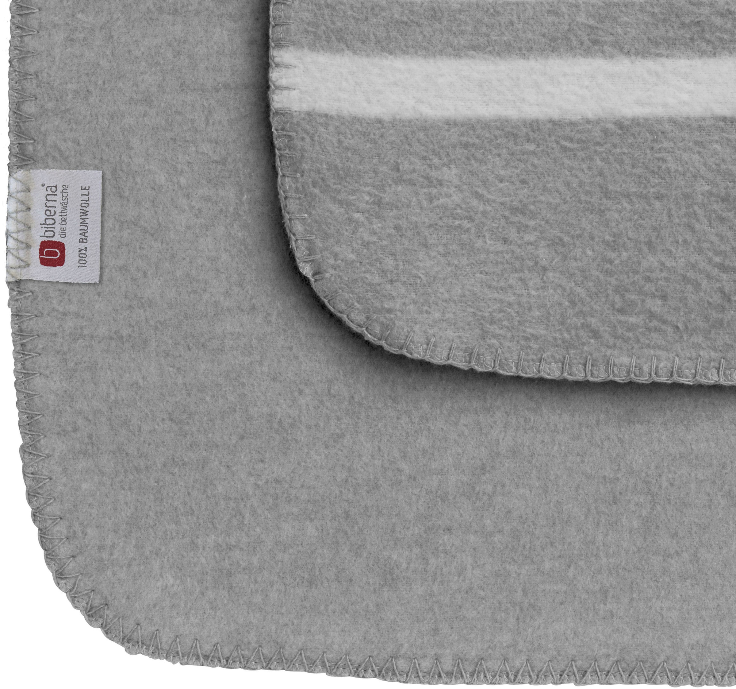 Biberna Wohndecke »Aras«, weiche Wohndecke mit Wendefunktion und Melangeoptik, Made in Germany