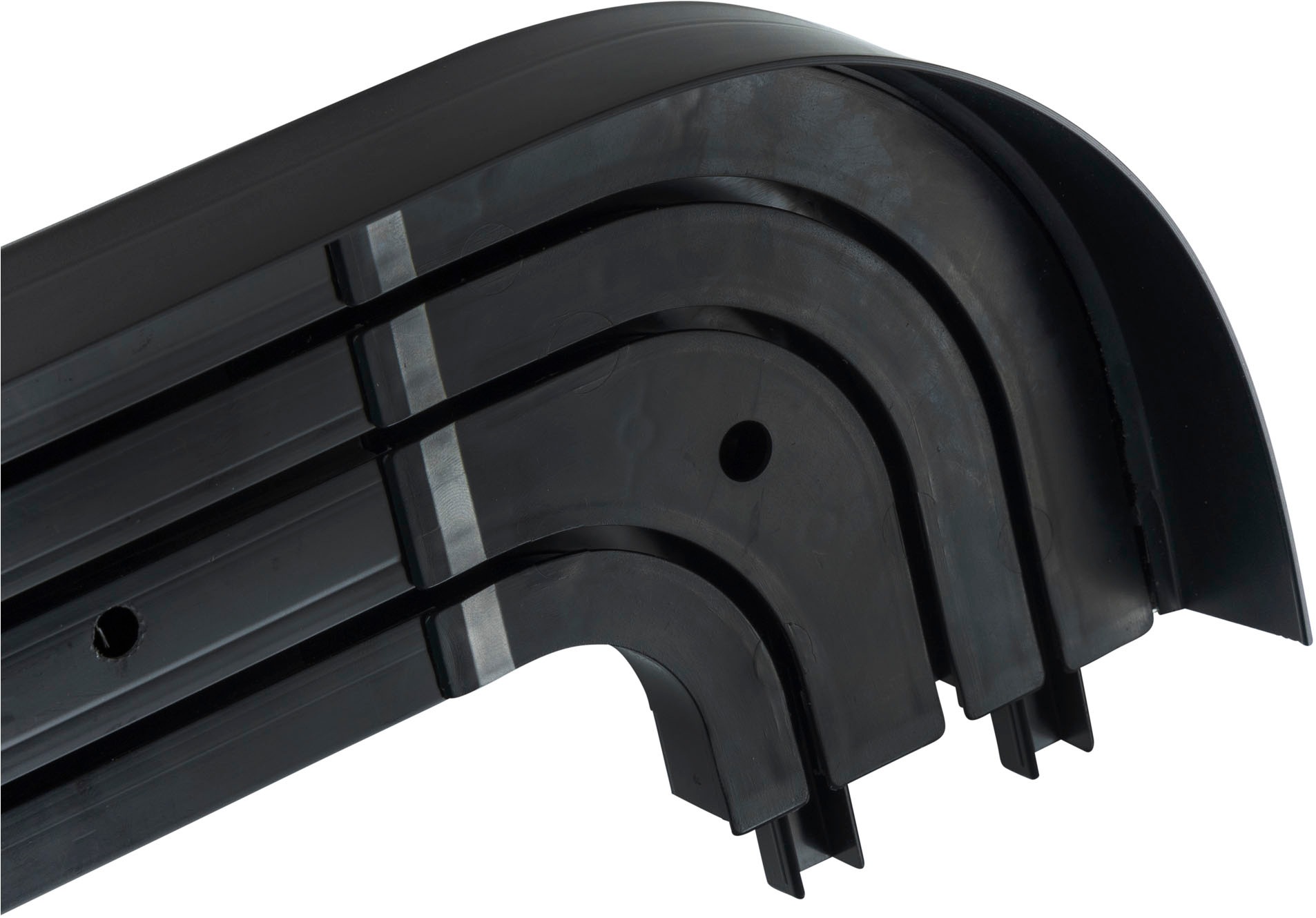 SN DECO GROUP Gardinenschiene »SH3«, 3 läufig-läufig, Fixmaß, mit Blende 5 cm