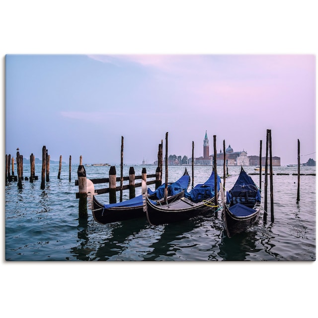 Artland Wandbild »Blick auf die Insel San Giorgio Maggiore«, Venedig, (1 St.),  als Alubild, Leinwandbild, Wandaufkleber oder Poster in versch. Größen |  BAUR