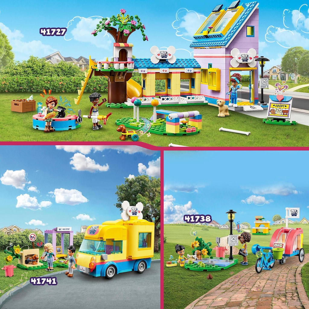 LEGO® Konstruktionsspielsteine »Hunderettungsfahrrad (41738), LEGO® Friends«, (125 St.)