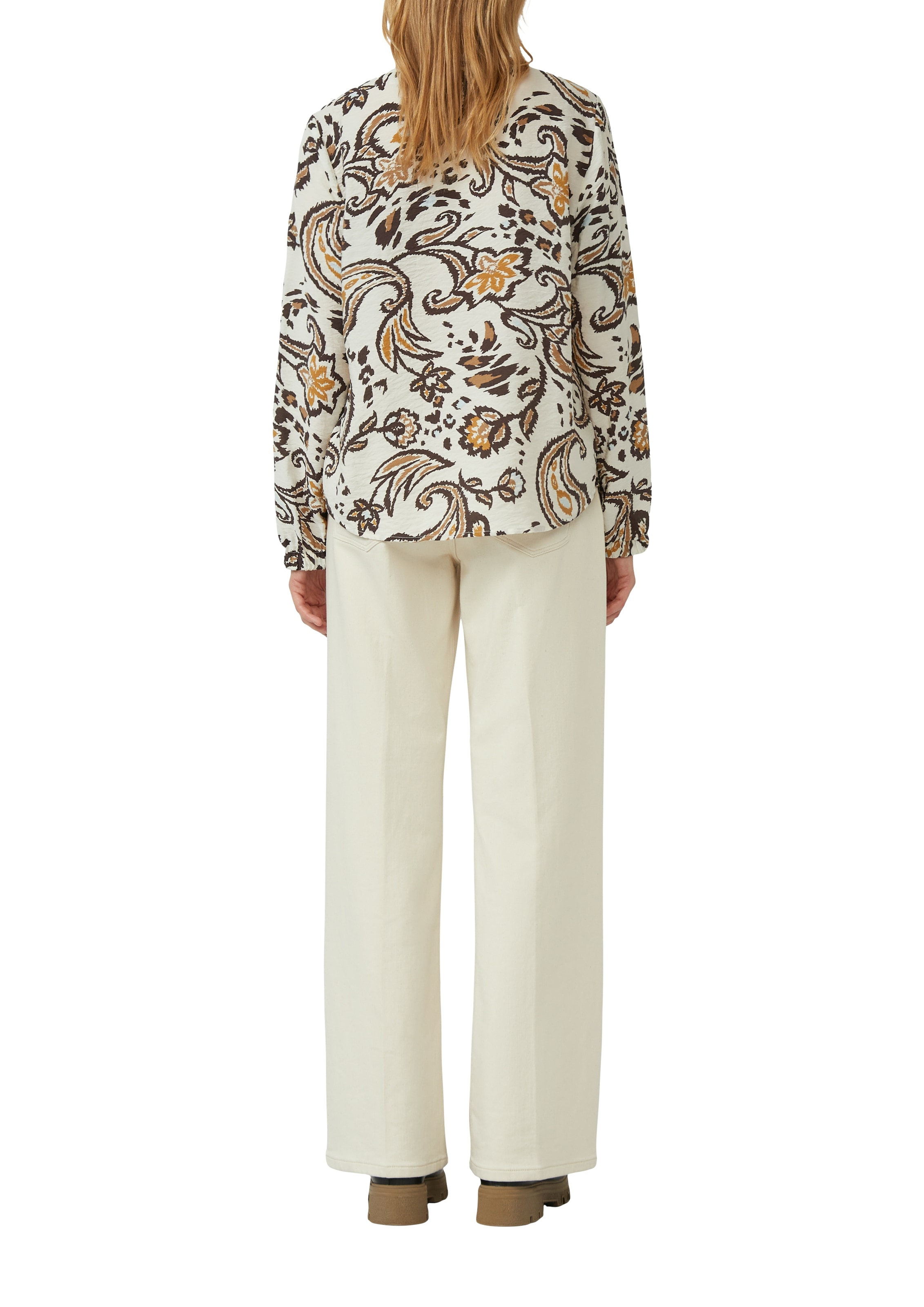 s.Oliver Langarmbluse mit floralen Muster