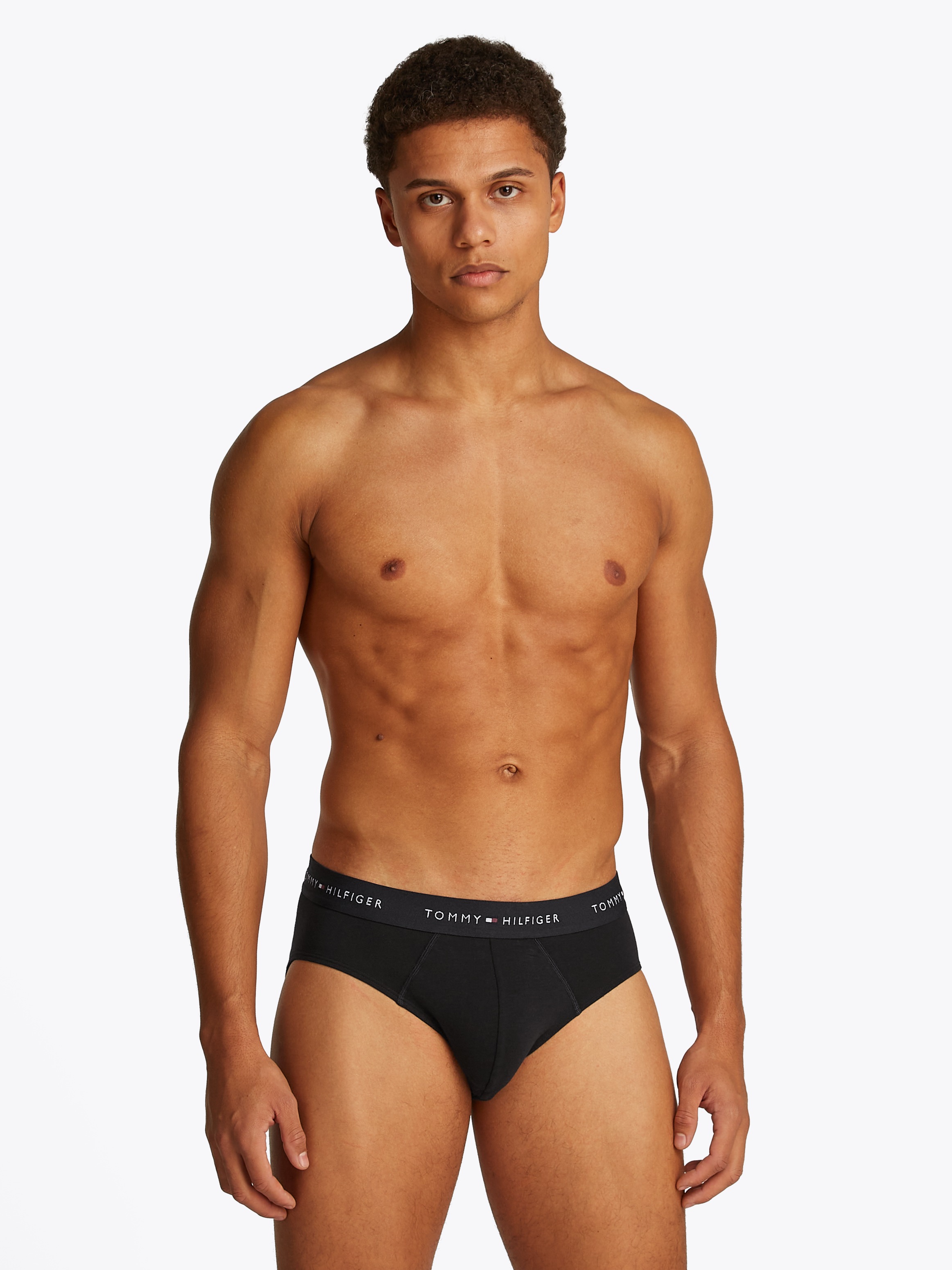 Tommy Hilfiger Underwear Slip »3P BRIEF DTM«, (Packung, 3 St., 3er), mit Logo-Elastikbund