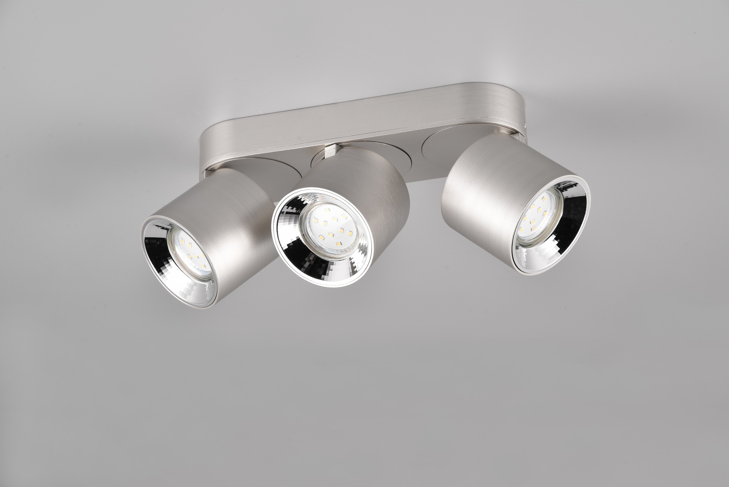 TRIO Leuchten Deckenleuchte »GUAYANA, Deckenspot 3-flammig exkl 3x GU10 max 10W Spot verstellbar« GU10 1 Stk. warmweiß - kaltweiß als Aufbauspot oder Einbauspot nutzbar Spot schwenkbar und drehbar