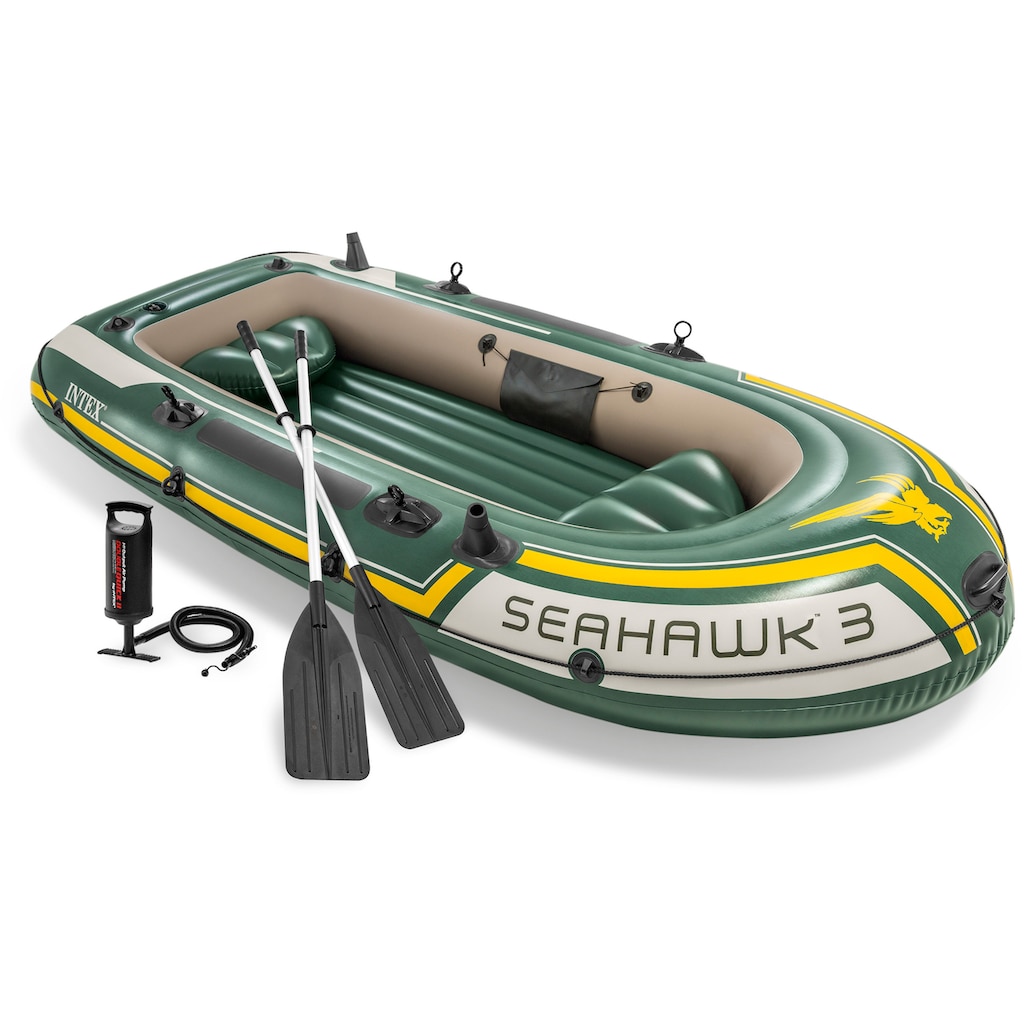 Intex Schlauchboot »Seahawk 3«, (Set, mit 2 Paddeln und Luftpumpe)