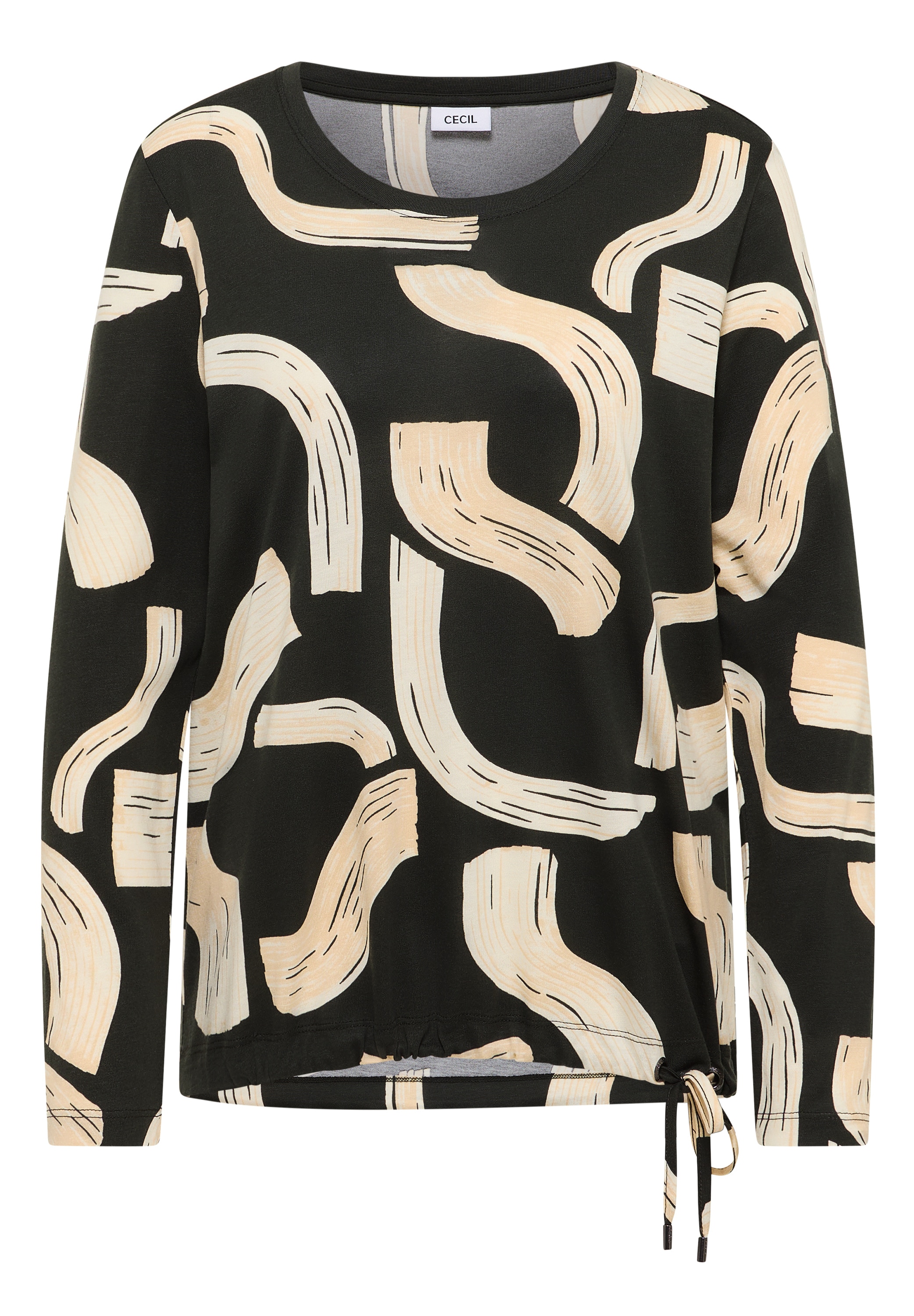 Cecil Langarmshirt mit graphischem Muster
