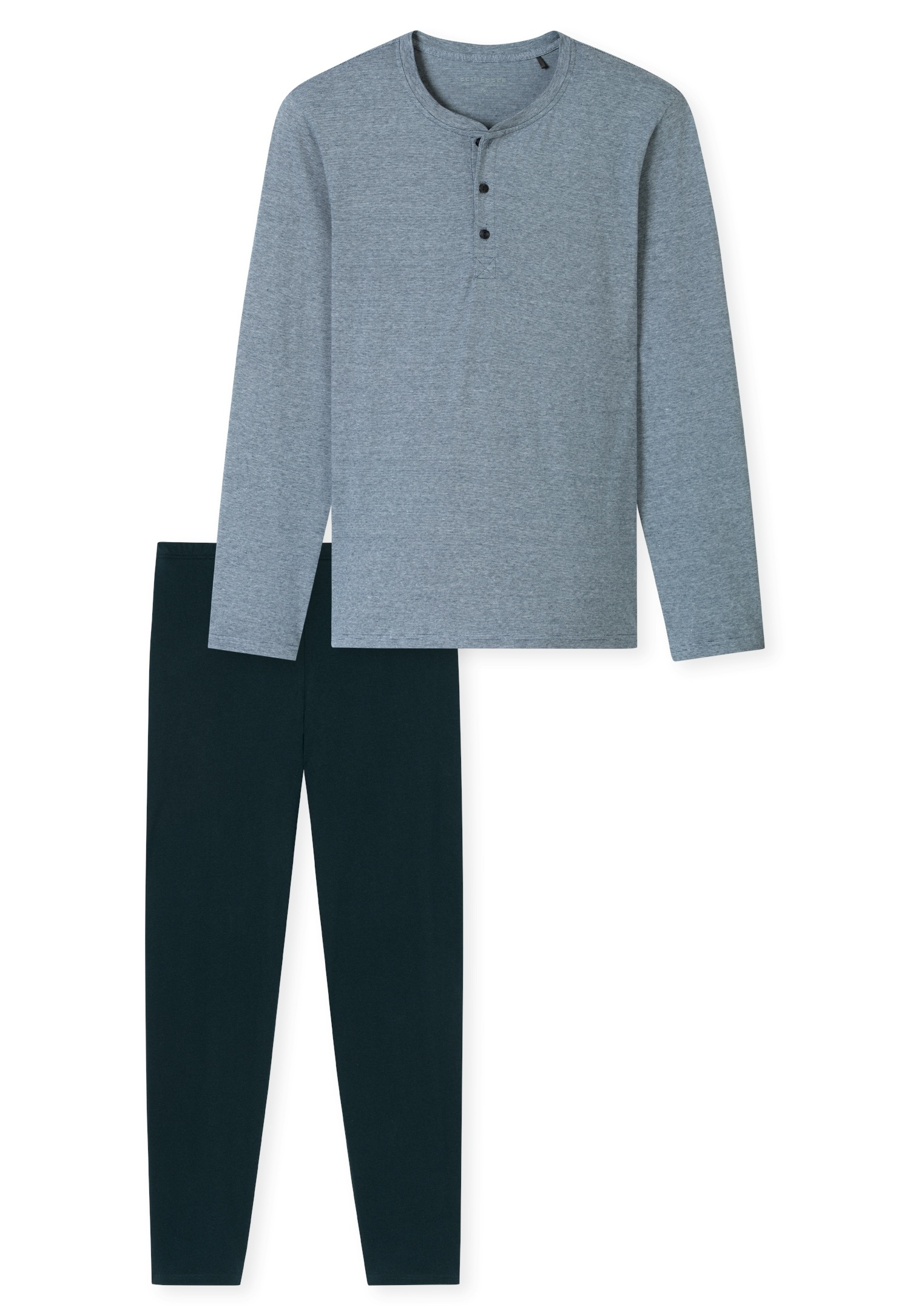 Schiesser Schlafanzug ""Casual Essentials"", (2 tlg.), mit feinen, gestrick günstig online kaufen
