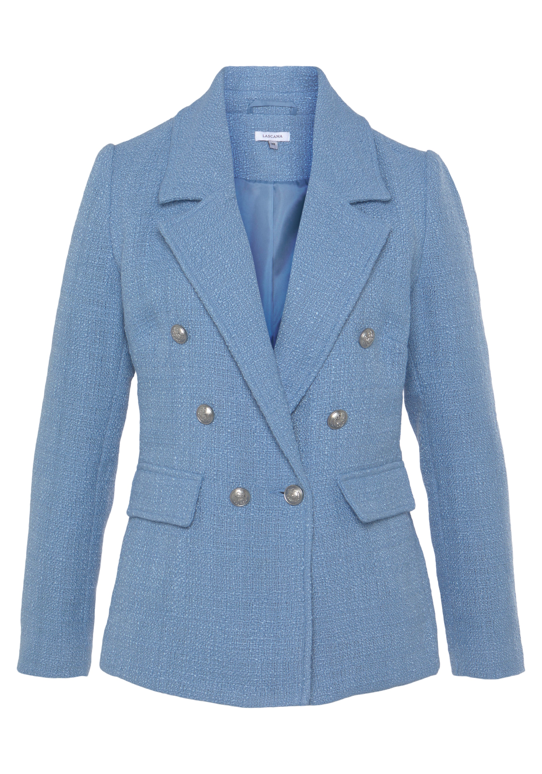 LASCANA Kurzblazer, aus Bouclé, Damenblazer, elegant-chic