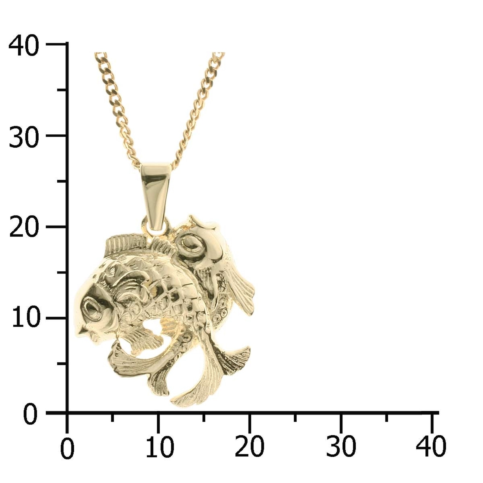 OSTSEE-SCHMUCK Kette und Anhänger Set »- Tierkreiszeichen Fische - Gold 333/000 -,«