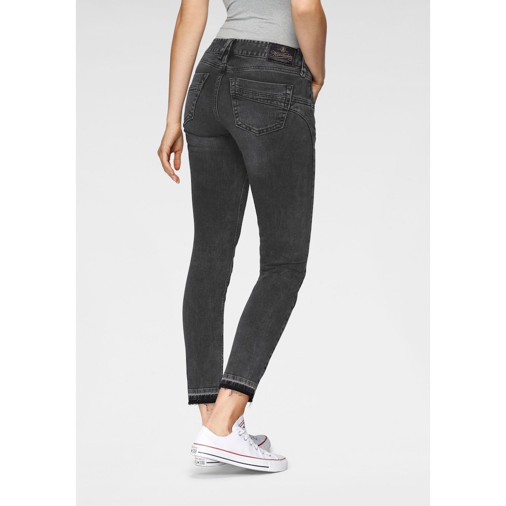 Herrlicher 7/8-Jeans »TOUCH CROPPED ORGANIC«, mit Cut-Off Saumabschluss