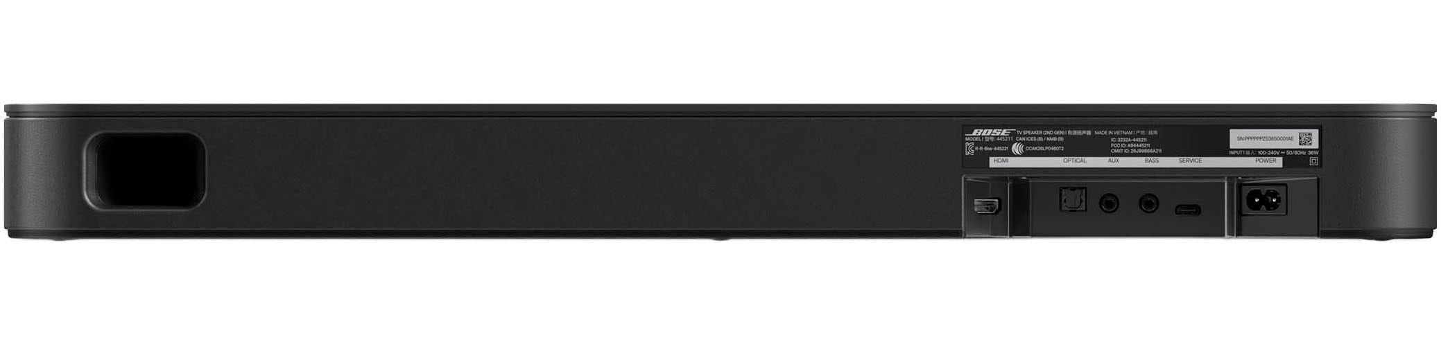 Bose Soundbar »TV Speaker (2nd Gen)« (Bluetooth Bass- und Lautstärkeregelung 40 W)