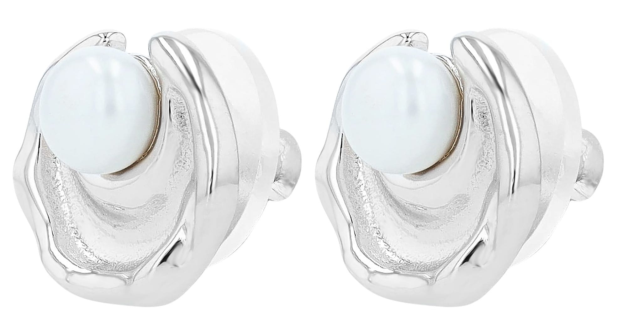 Adelia´s Paar Ohrhänger "Ohrringe – Ohrstecker aus 925 Silber mit Süßwasserperle" Perfekt als Geschenk zum Weihnachten