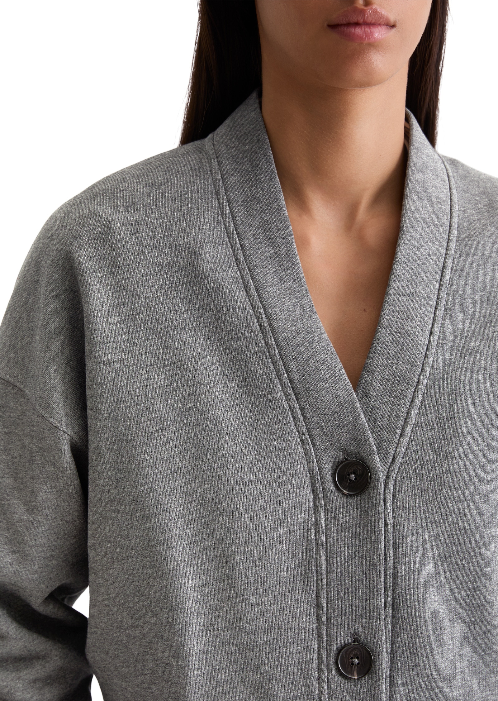 Marc O'Polo Sweatjacke »mit Rippstrick-Bund«