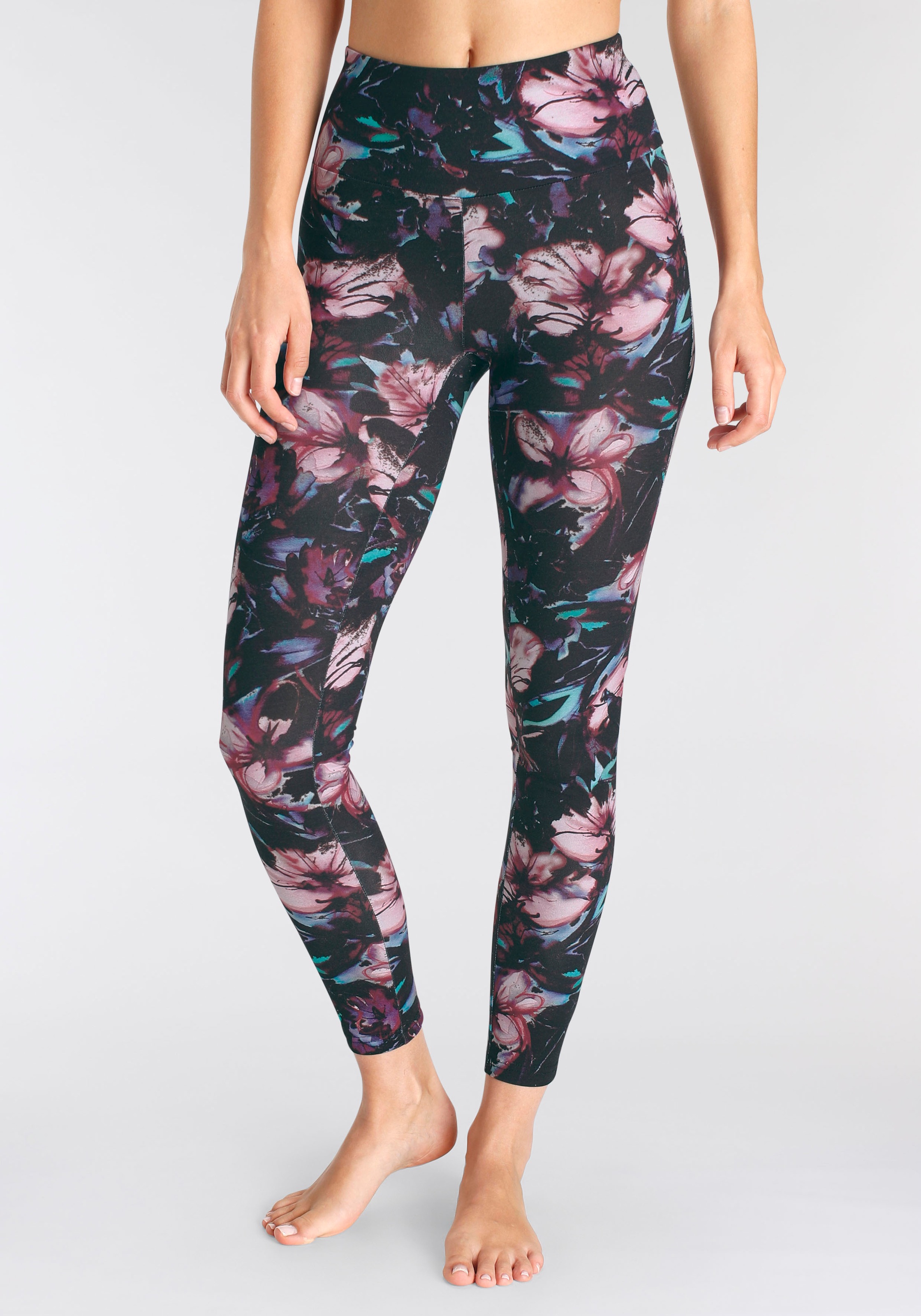 H.I.S Leggings, mit Blumendruck, Loungewaer