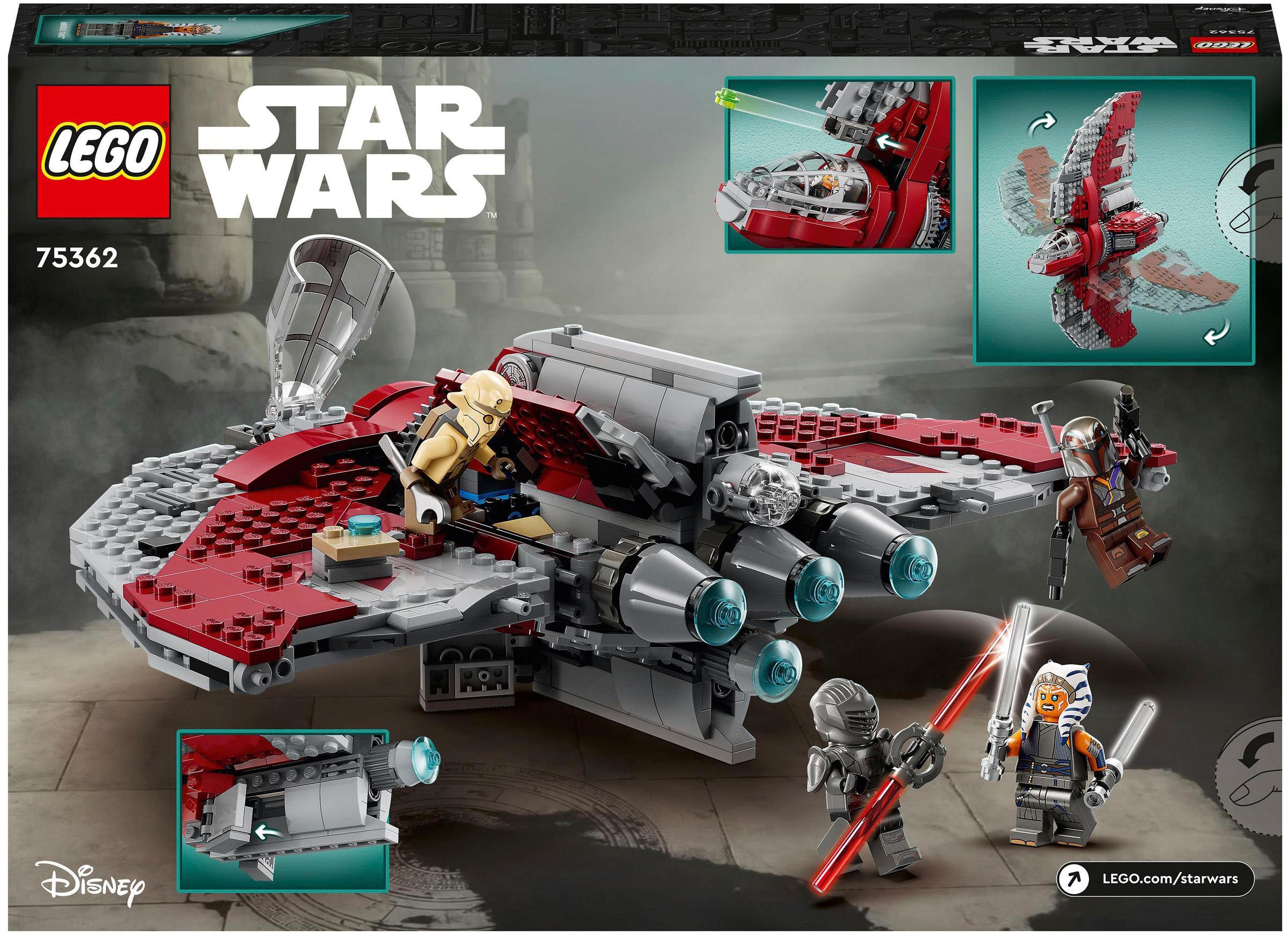 LEGO® Konstruktionsspielsteine »Ahsoka Tanos T-6 Jedi Shuttle (75362), LEGO® Star Wars™«, (601 St.), Made in Europe