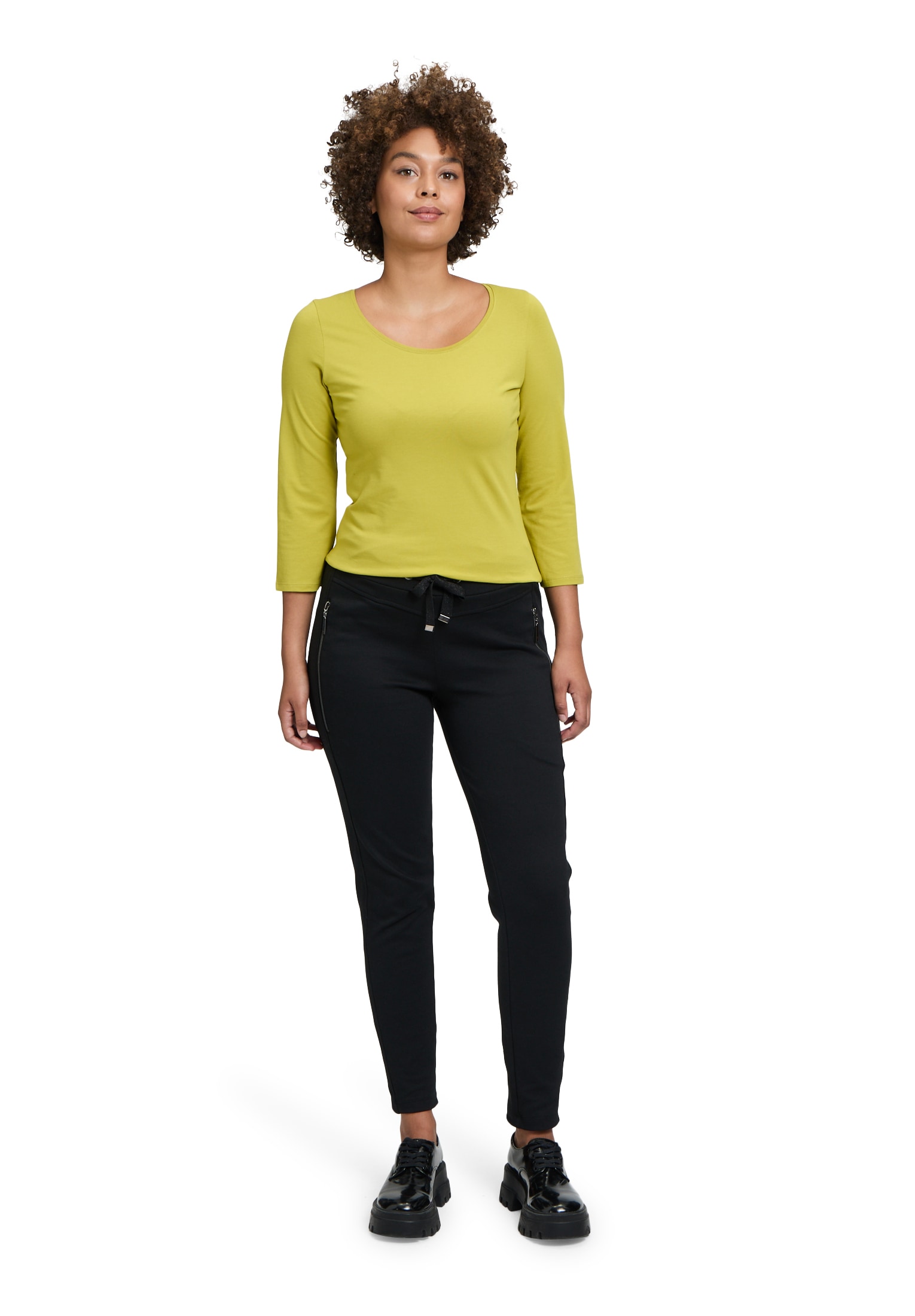 Cartoon 3/4-Arm-Shirt »Cartoon Basic Shirt mit Rundhalsausschnitt«, (1 tlg.), Form