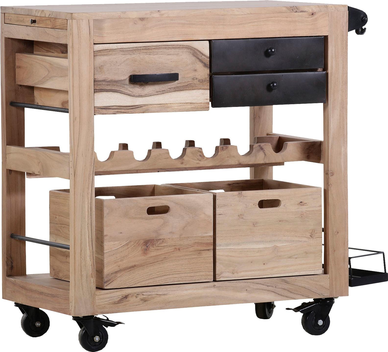 Küchenwagen Gutmann Akazie Factory Massivholz »Trolley4«, BAUR | kaufen