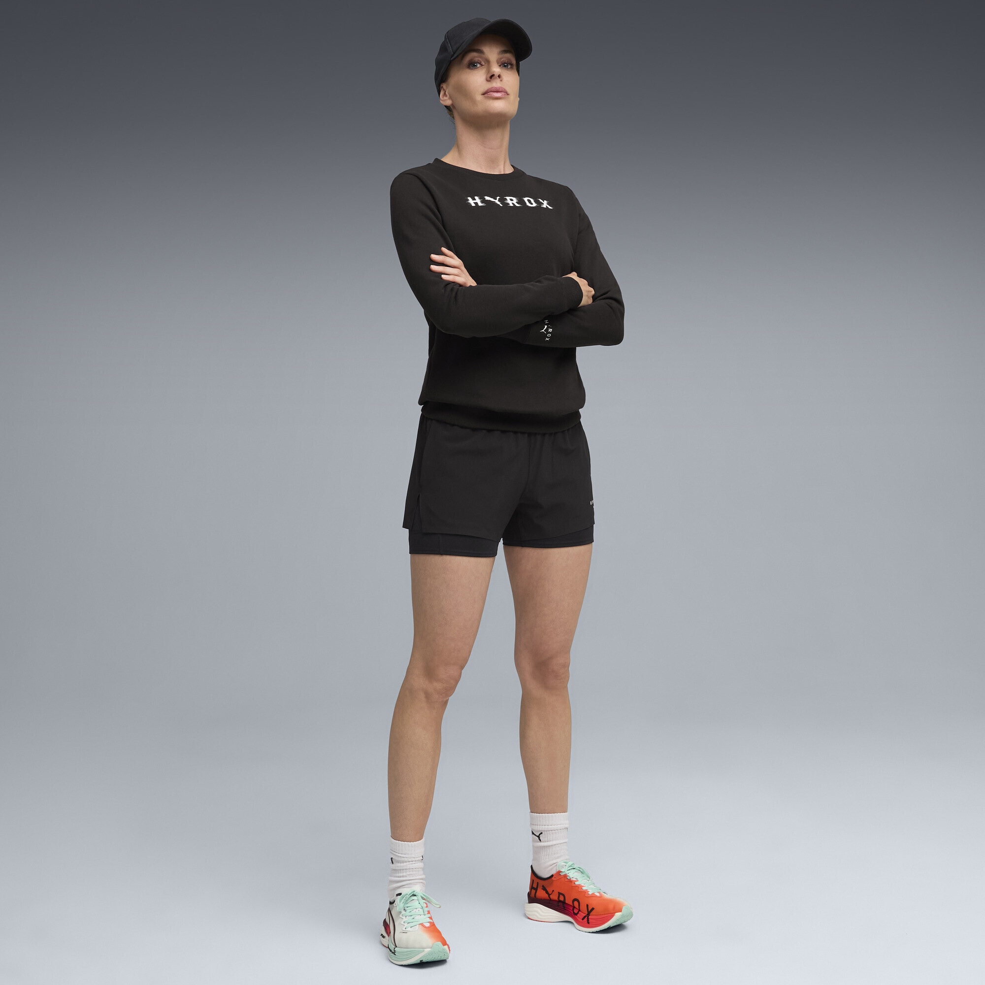 PUMA Sweatshirt »PUMA x HYROX Heavyweight Rundhalsshirt Damen«