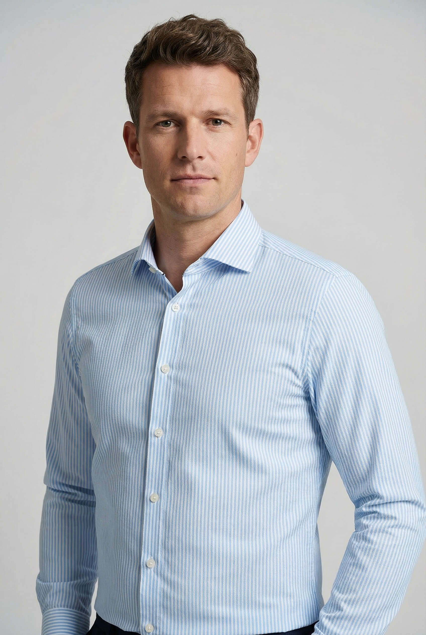 OLYMP Langarmhemd "No 6 six" gestreift, Businesshemd, super slim fit, Royal günstig online kaufen