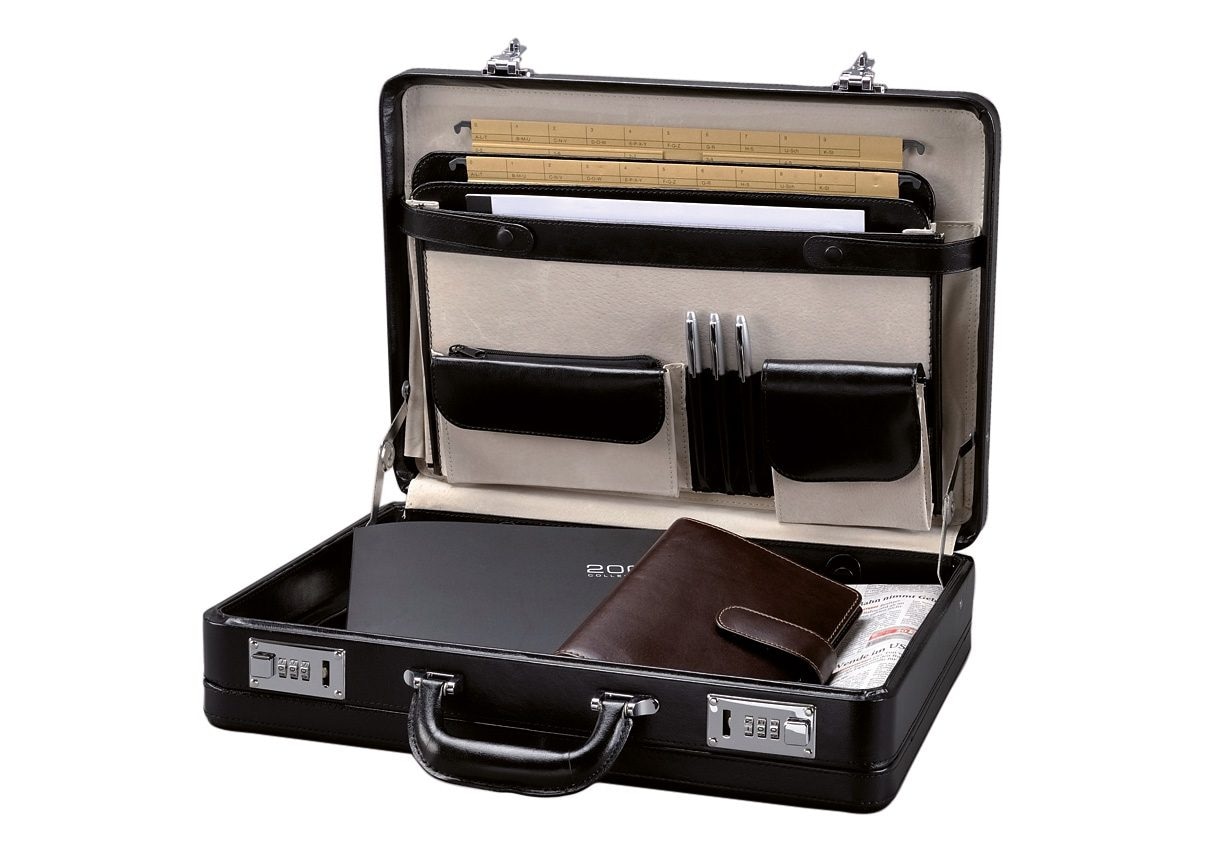 Alassio® Business-Koffer »Taormina, Attachékoffer«, aus Leder