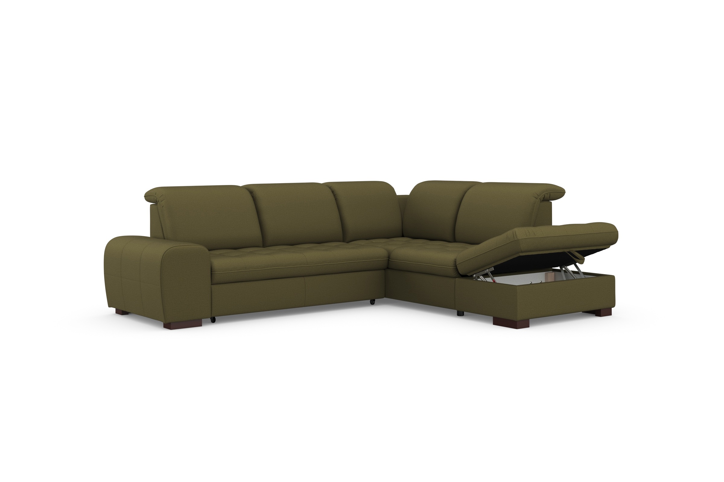 sit&more Ecksofa »Luxor L-Form«, wahlweise mit Bettfunktion, Stauraum und Kopfteilverstellung