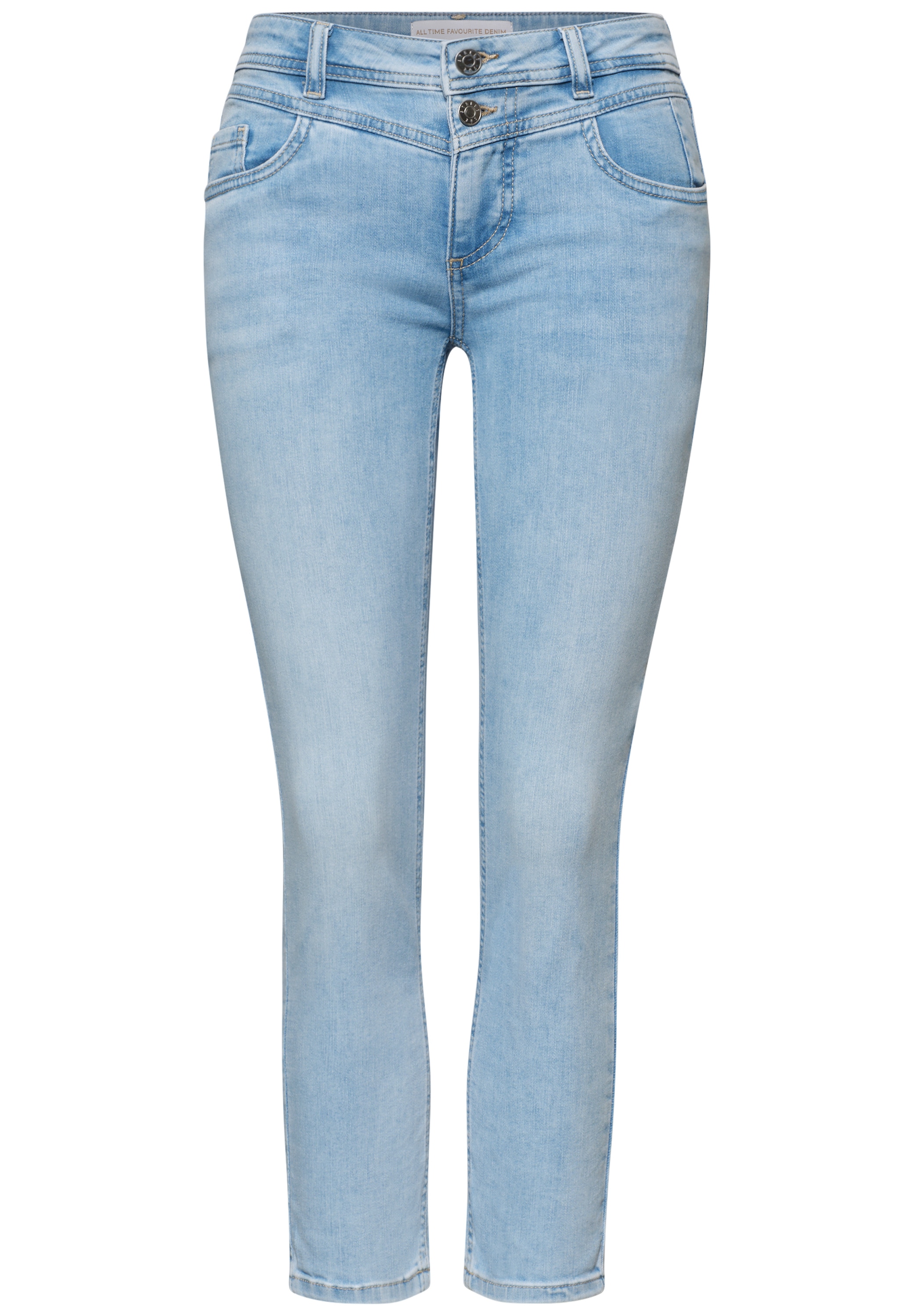 STREET ONE Slim-fit-Jeans Middle Waist