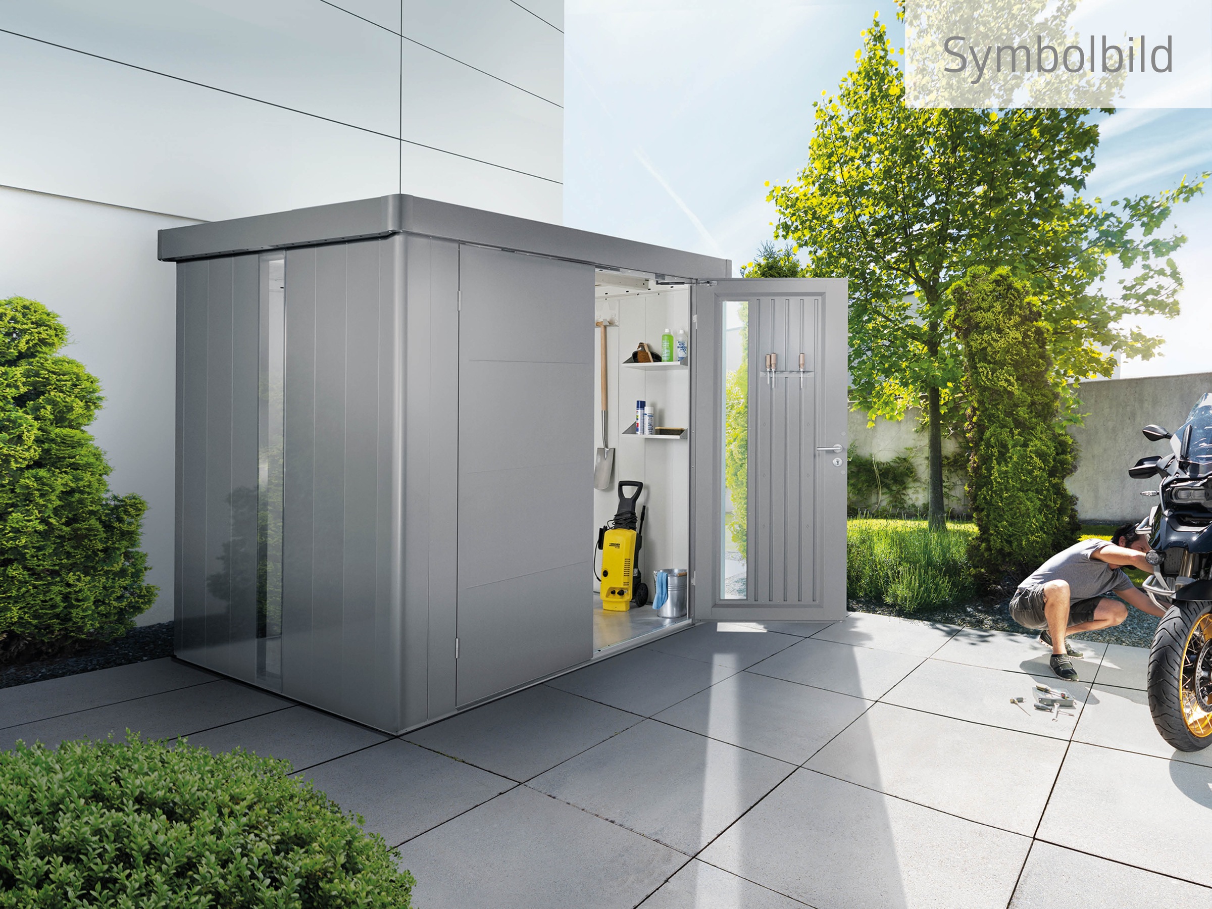 Biohort Gerätehaus "NEO Gr. 3D, verschiedene Farben" stylisches Gartenhaus günstig online kaufen