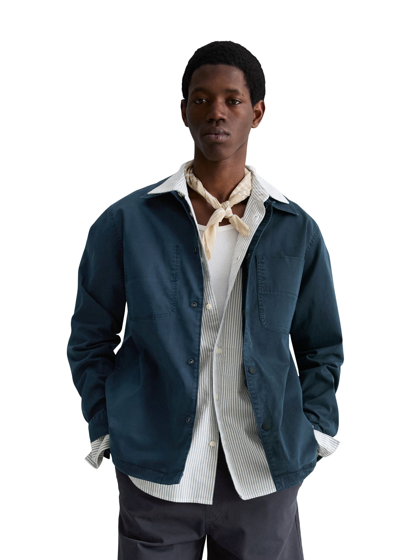 Marc OPolo DENIM Kurzjacke "aus robustem Bio-Baumwoll-Mix" ohne Kapuze