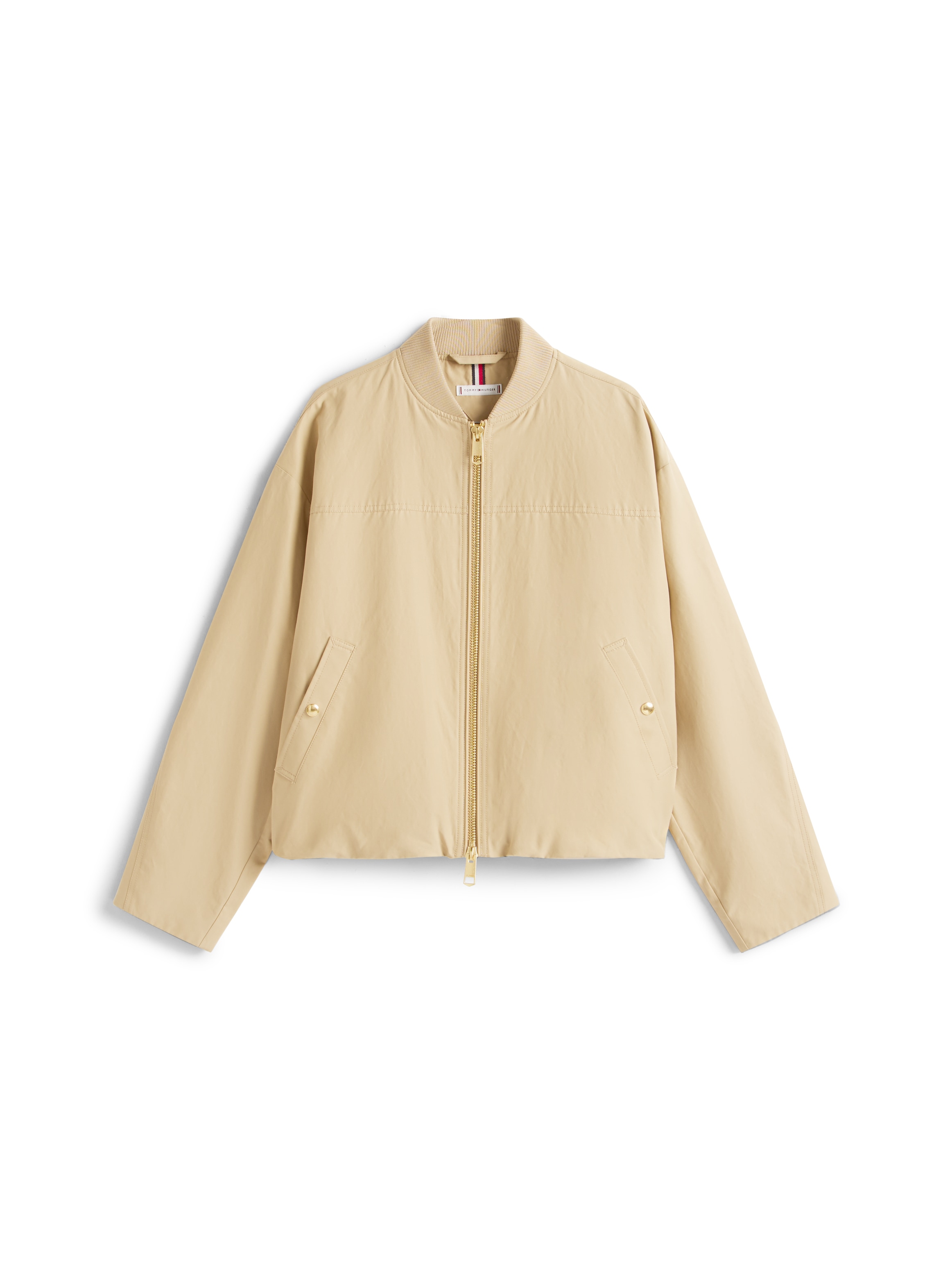 Tommy Hilfiger Bomberjacke »COTTON NYLON REG BOMBER«, ohne Kapuze