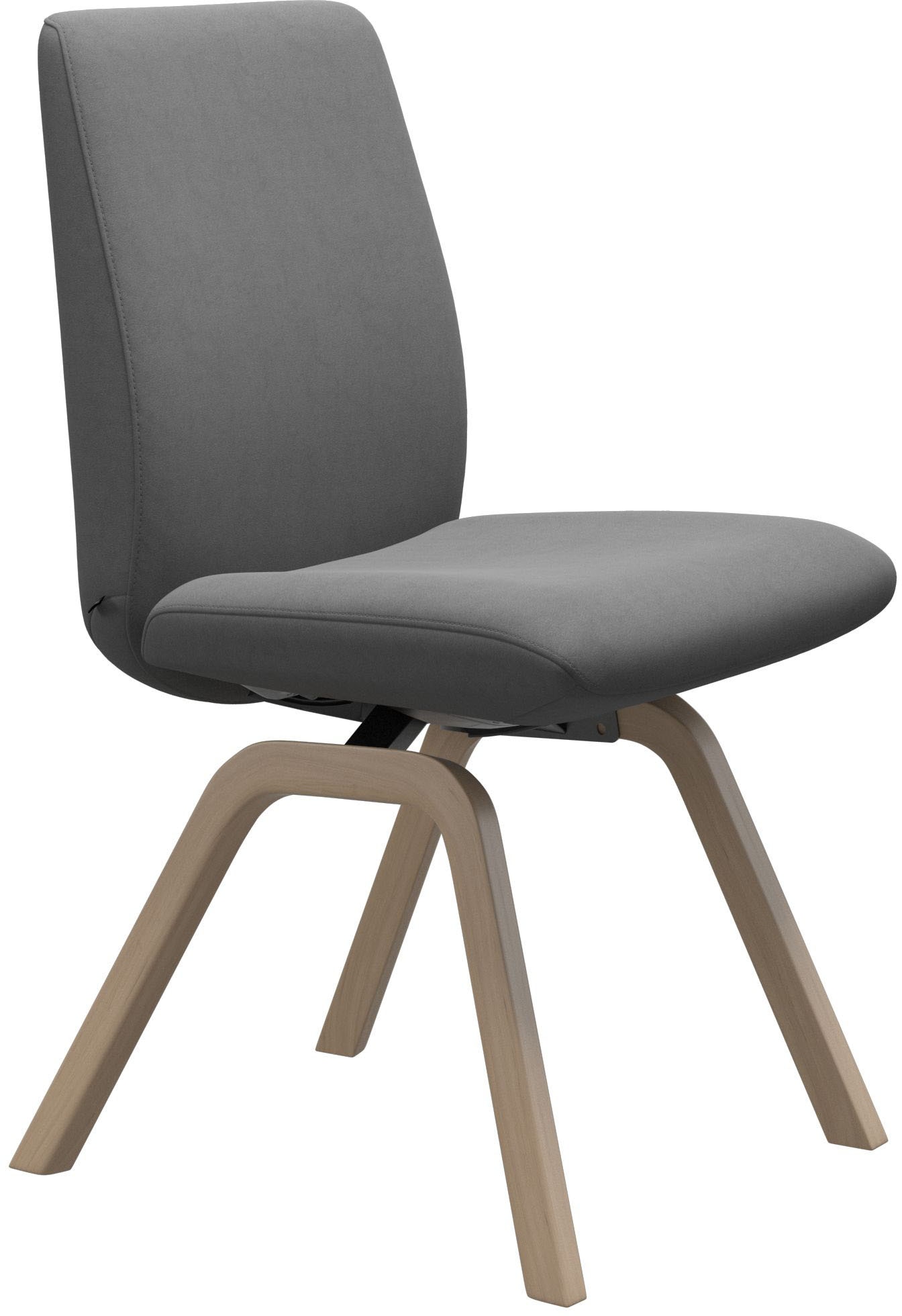 Stressless Polsterstuhl "Laurel", Microfaser DINAMICA, Low Back, Größe L, mit schräggestellten Beinen in Schwarz