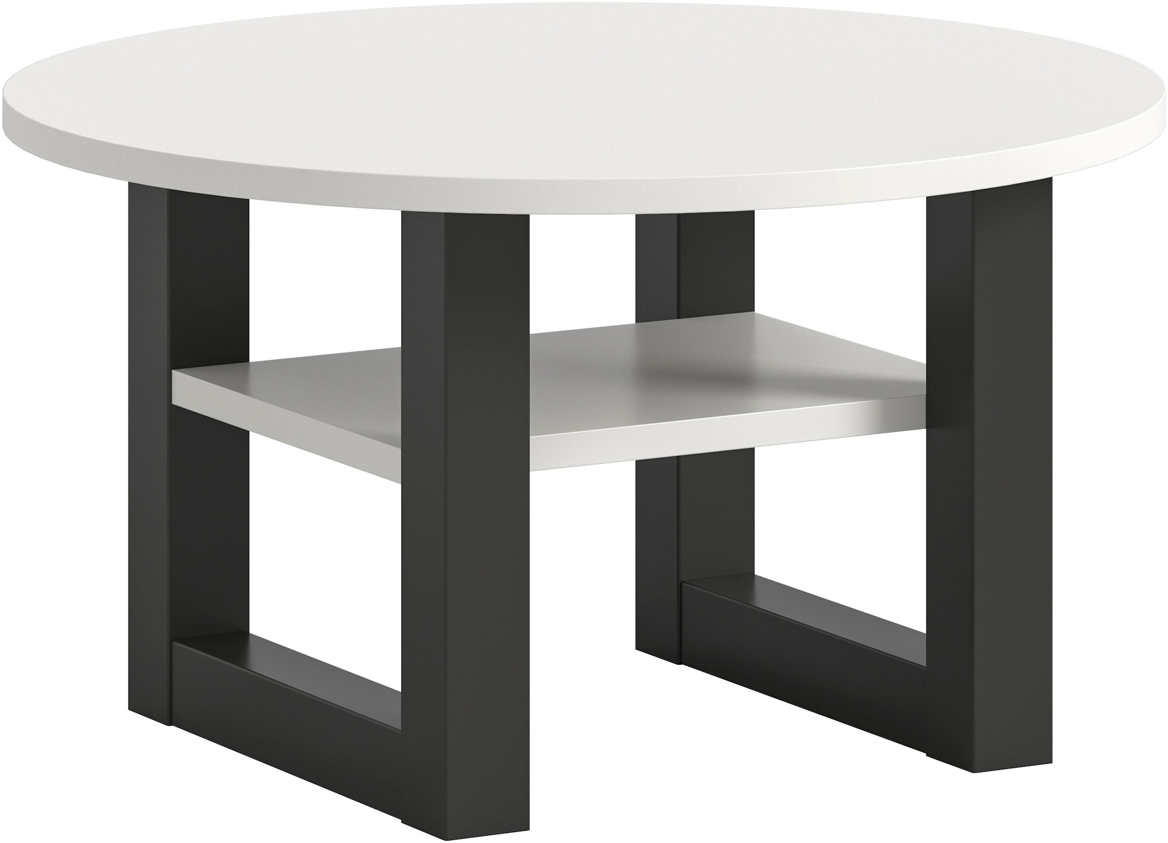 INOSIGN Couchtisch "Rail, Ø 75 cm, mit Ablageboden, inklusive Kufengestell" günstig online kaufen