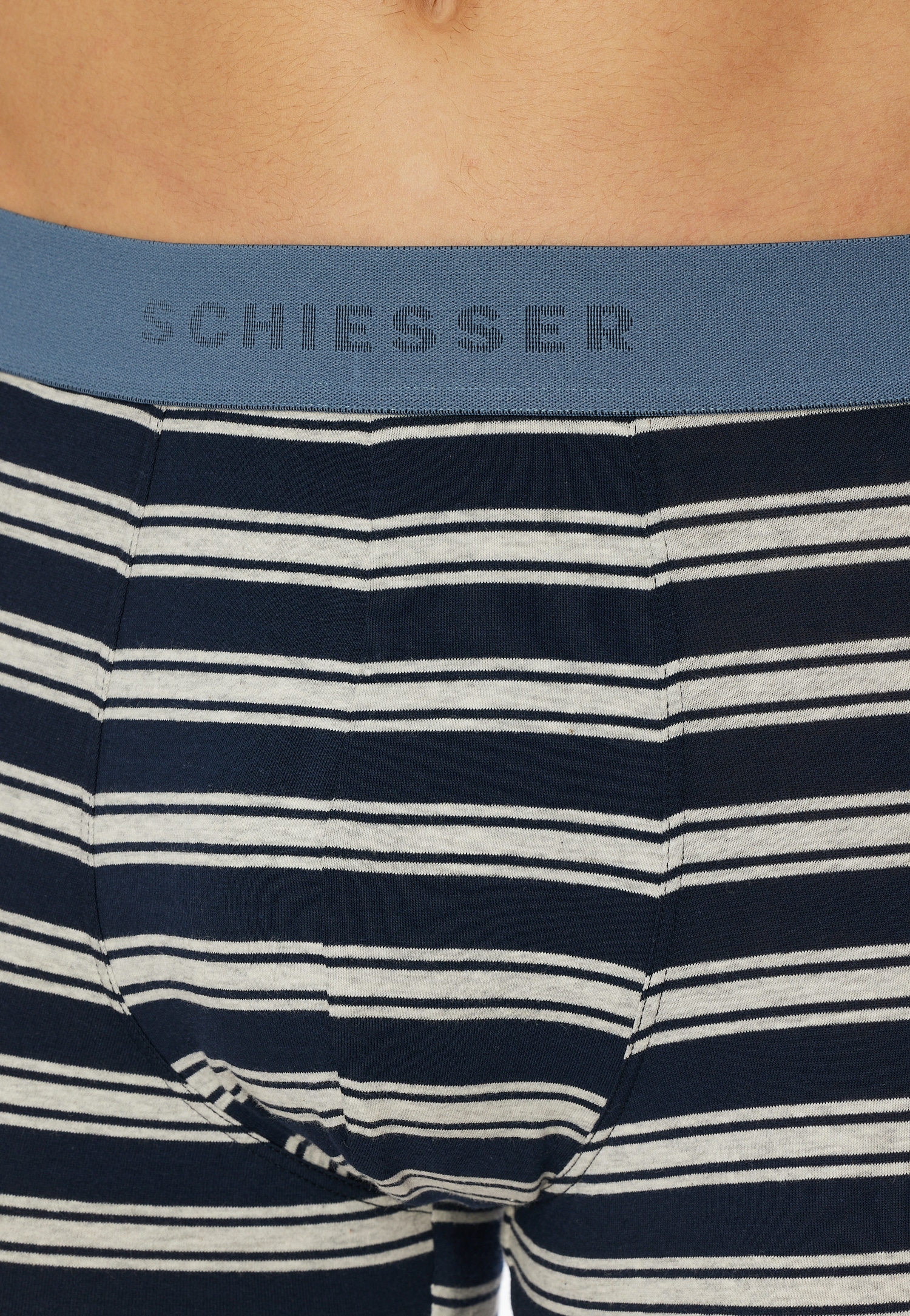 Schiesser Boxershorts »"95/5"«, (3er Pack), angenehm softer Logo-Webgummibund
