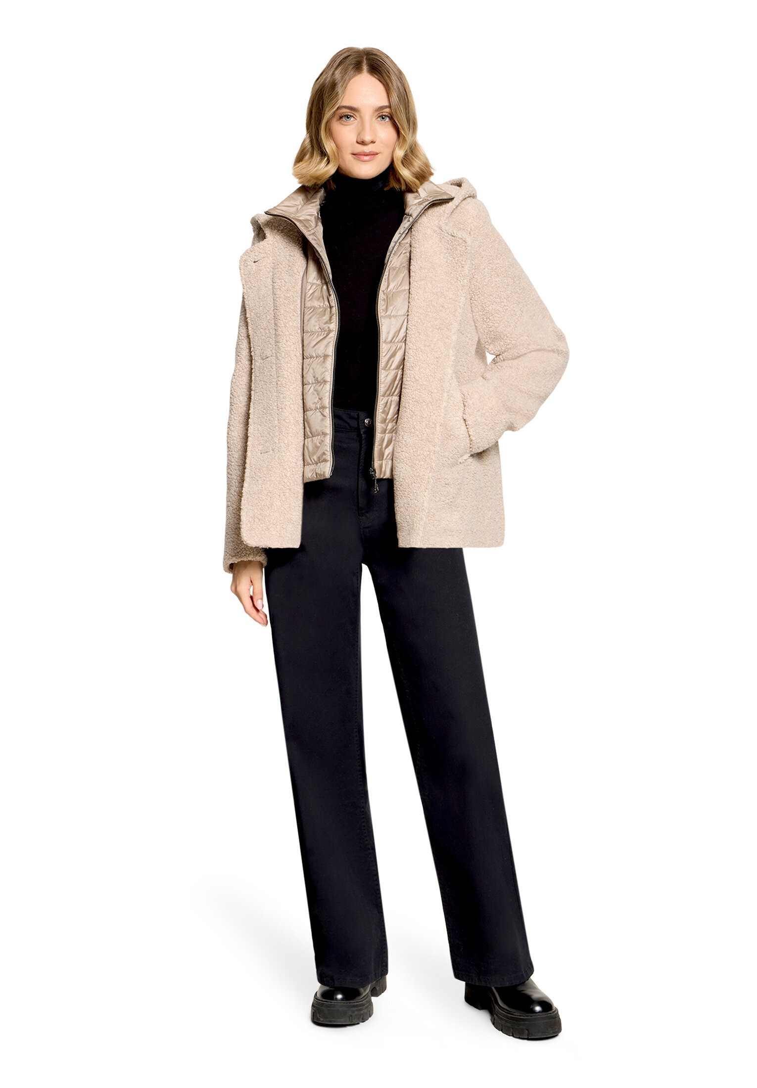 Gil Bret Wolljacke »Damen mit Kapuze« mit Kapuze