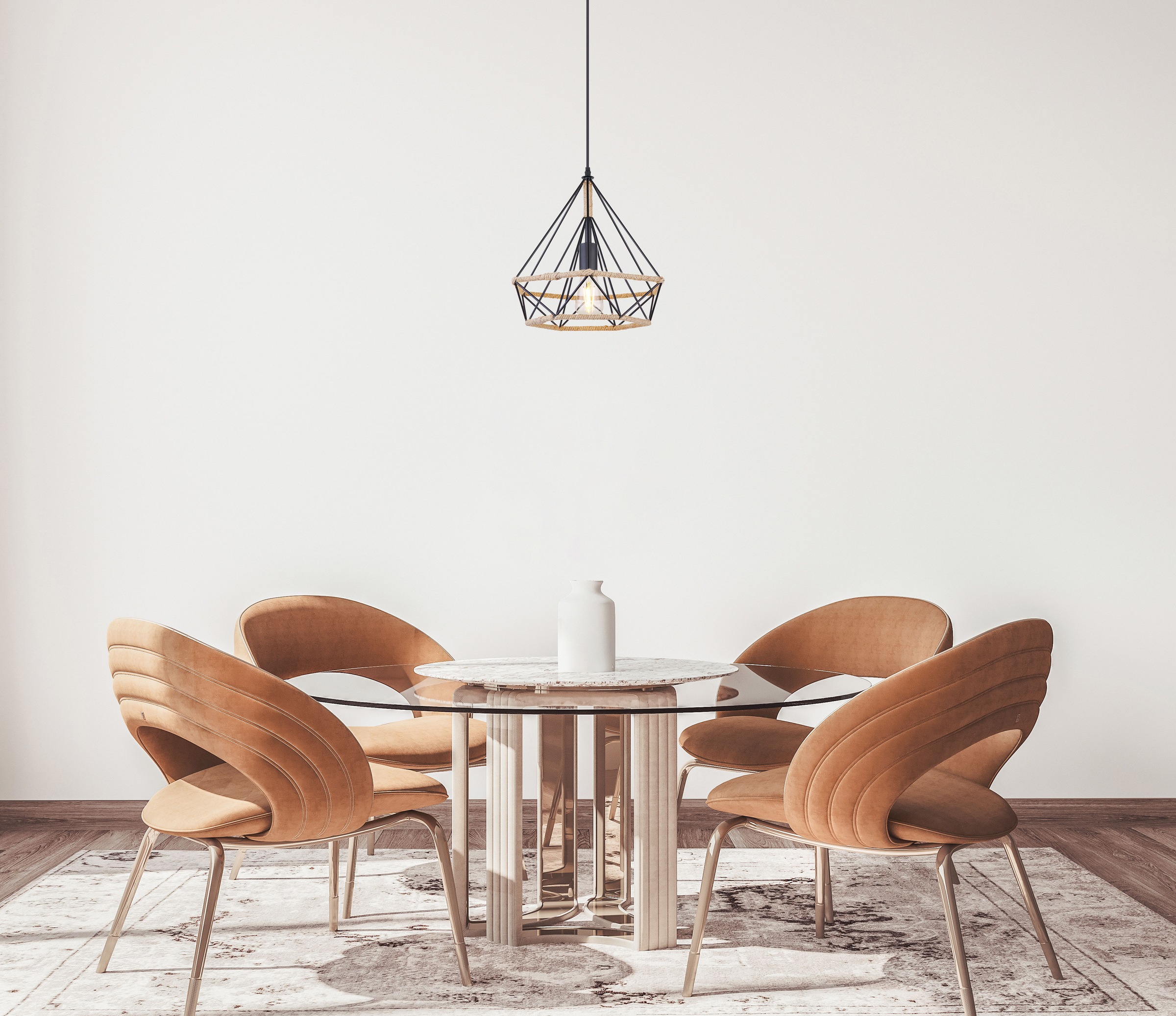 GLOBO LIGHTING Hängeleuchte »ULLEU«, Leuchtmittel E27 | ohne Leuchtmittel, Hängelampe/Pendelleuchte/Esszimmer/Wohnzimmer/Esstisch