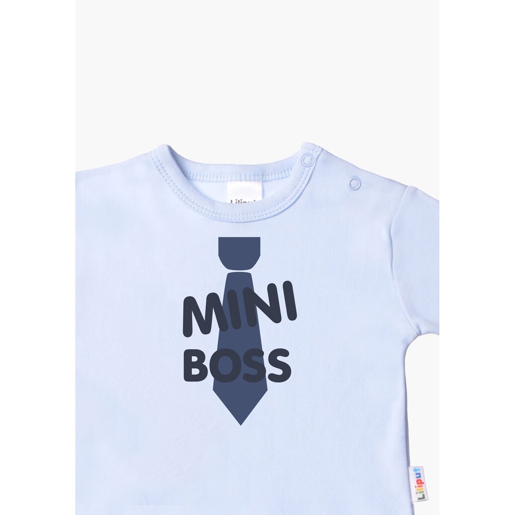 Liliput Langarmshirt »Mini Boss«, mit lustigem Frontprint