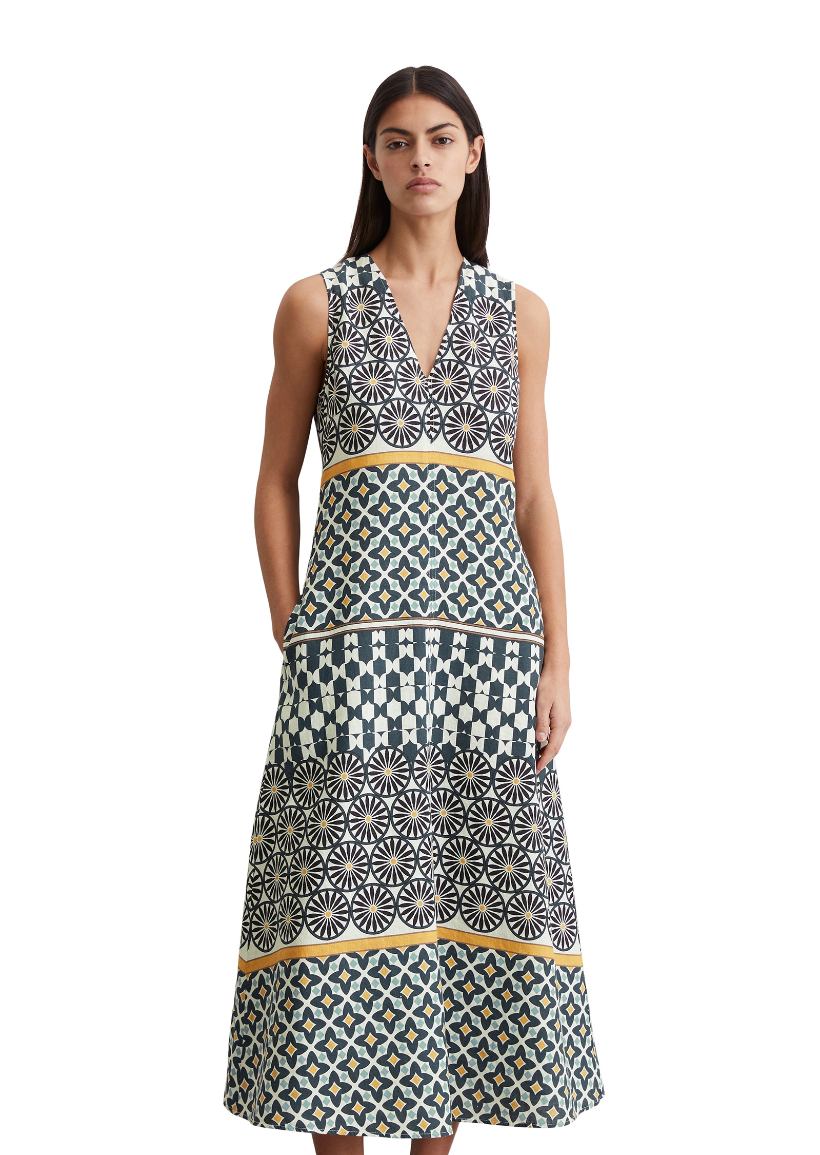 Marc OPolo Midikleid "mit Print-Muster" günstig online kaufen