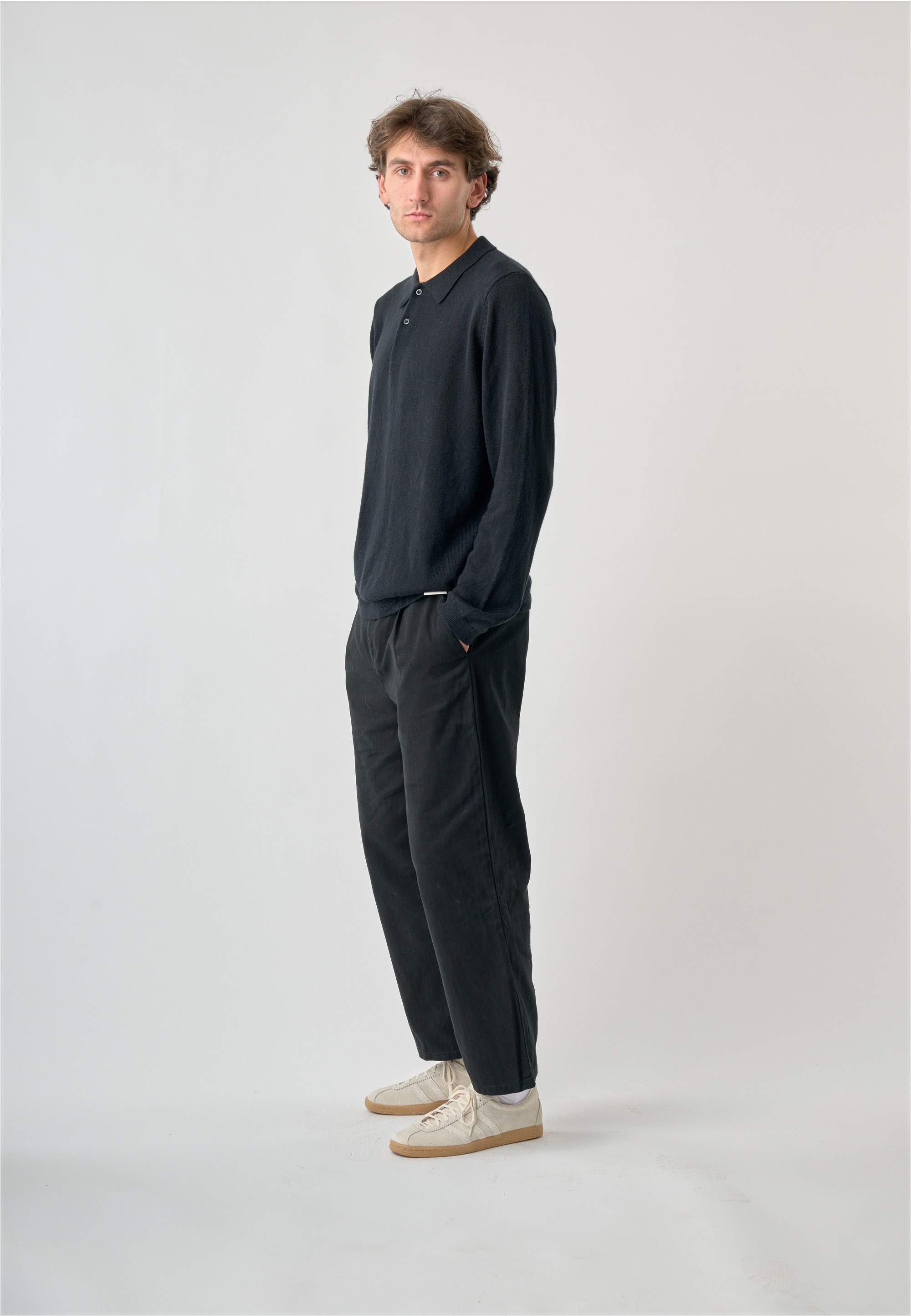 Cleptomanicx Langarmshirt mit eleganter Knopfleiste