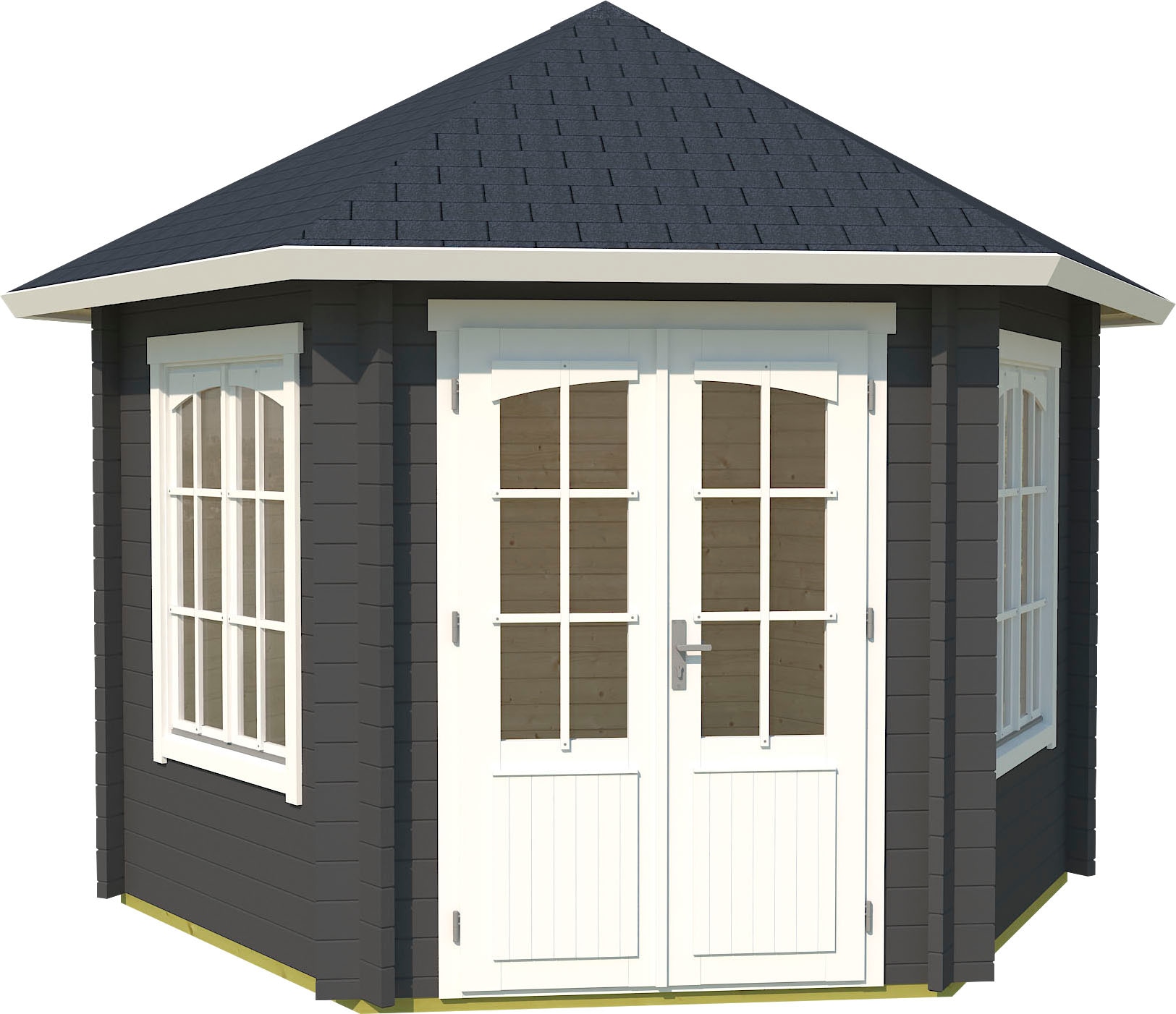 LASITA MAJA Pavillon "Rivera" BxT: 363,7x420 cm, Fichtenholz