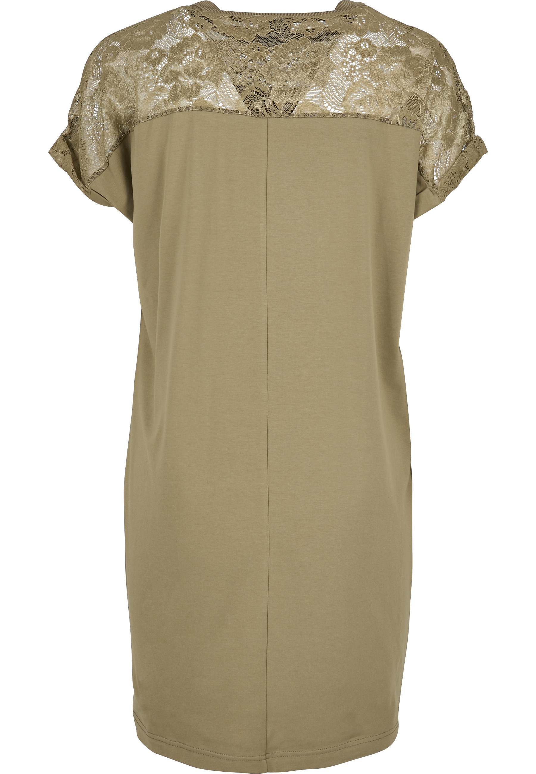 URBAN CLASSICS Shirtkleid »Urban Classics Damen Ladies Lace Tee Dress« 1 Stk. tlg.