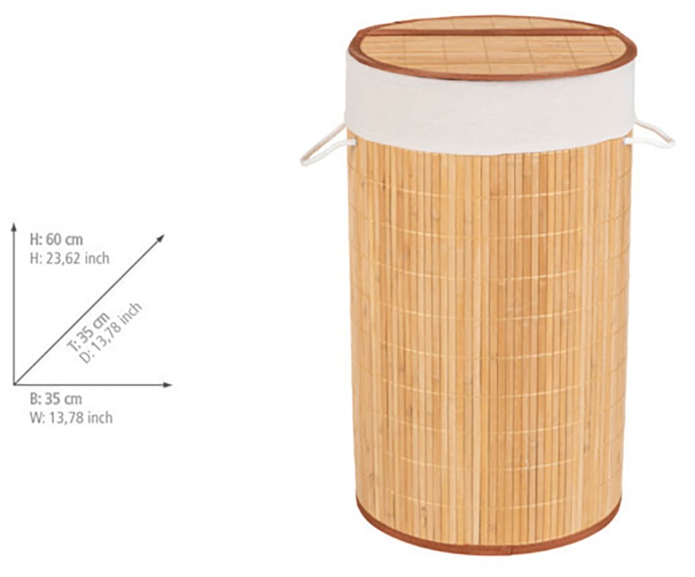 WENKO Wäschetruhe »Bamboo«, 55 l | BAUR kaufen