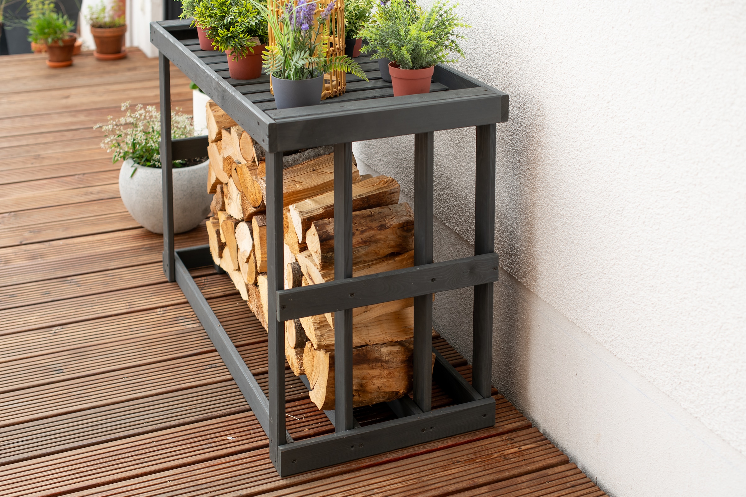 WESTMANN Kaminholzregal »Stephan«, anthrazit, BxTxH: 108x52x74cm