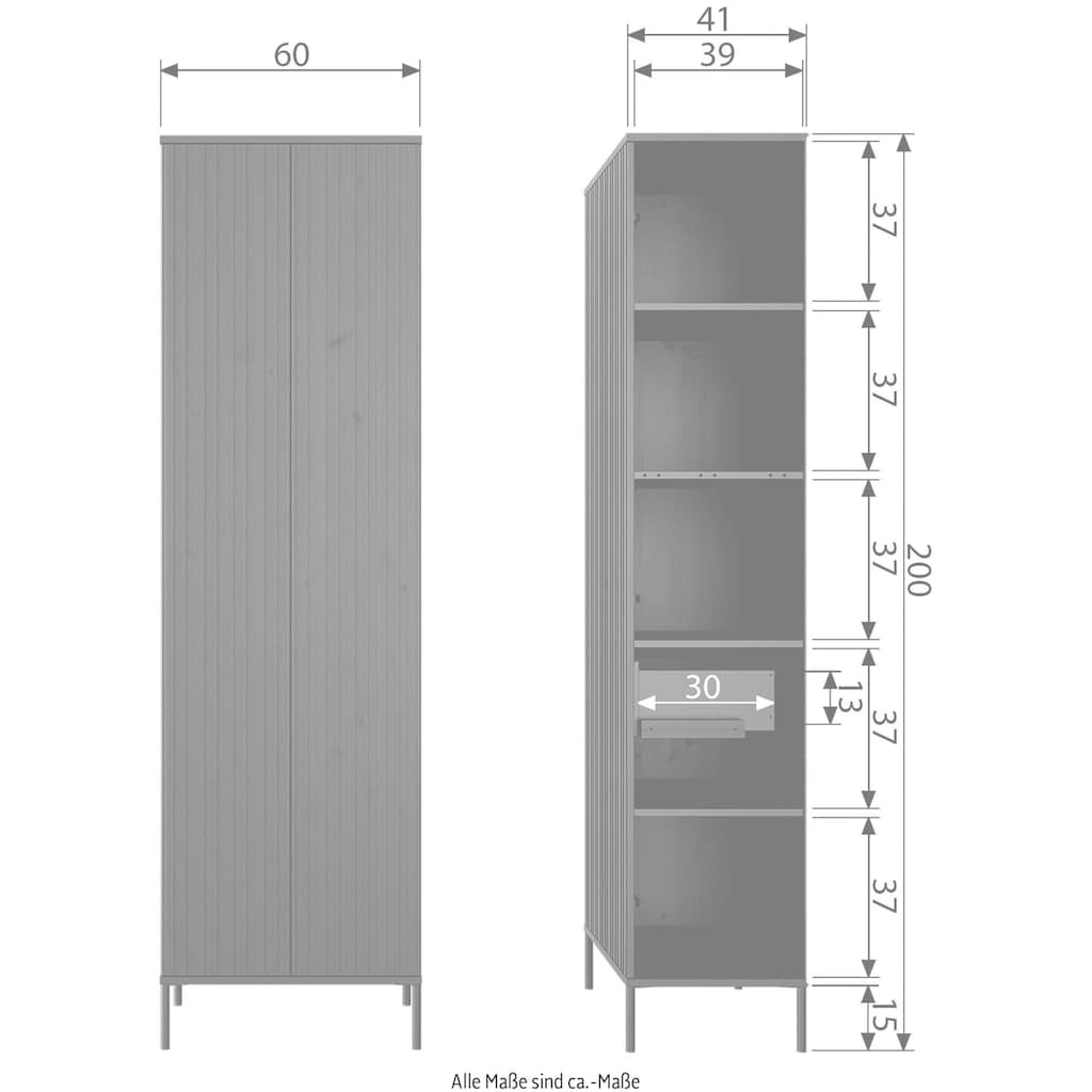 WOOOD Stauraumschrank »New Gravure«