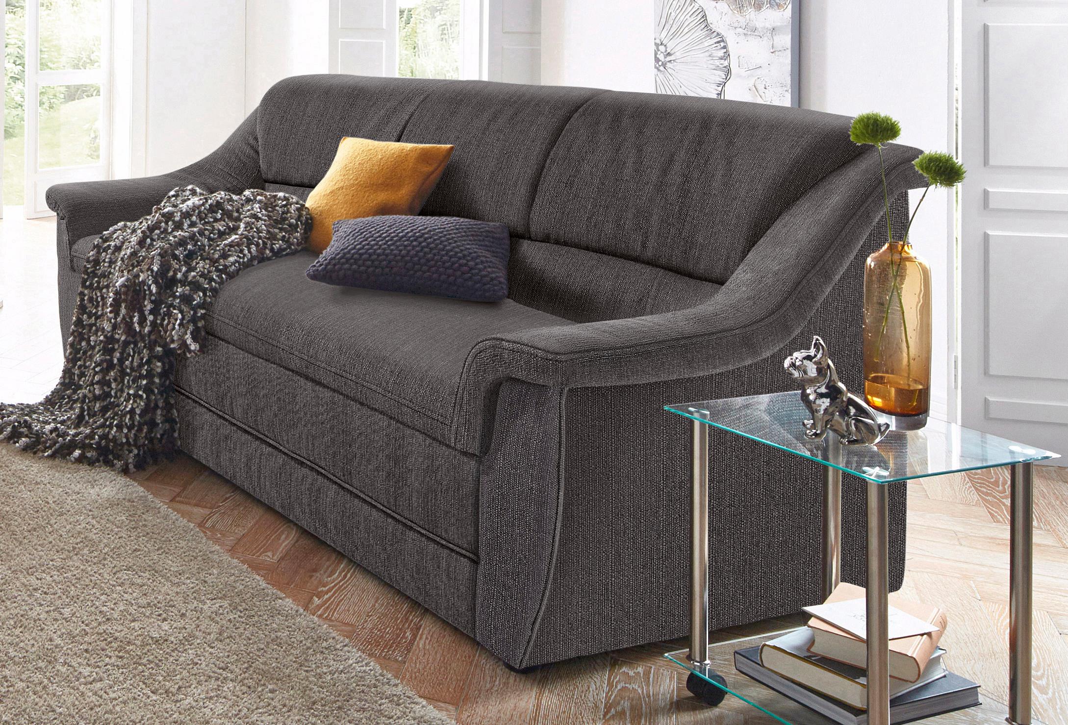 DOMO collection 3-Sitzer "Lale formschönes & komfortables Sofa, zeitlos & elegant, Breite 198cm" optimal für kleinere Räume