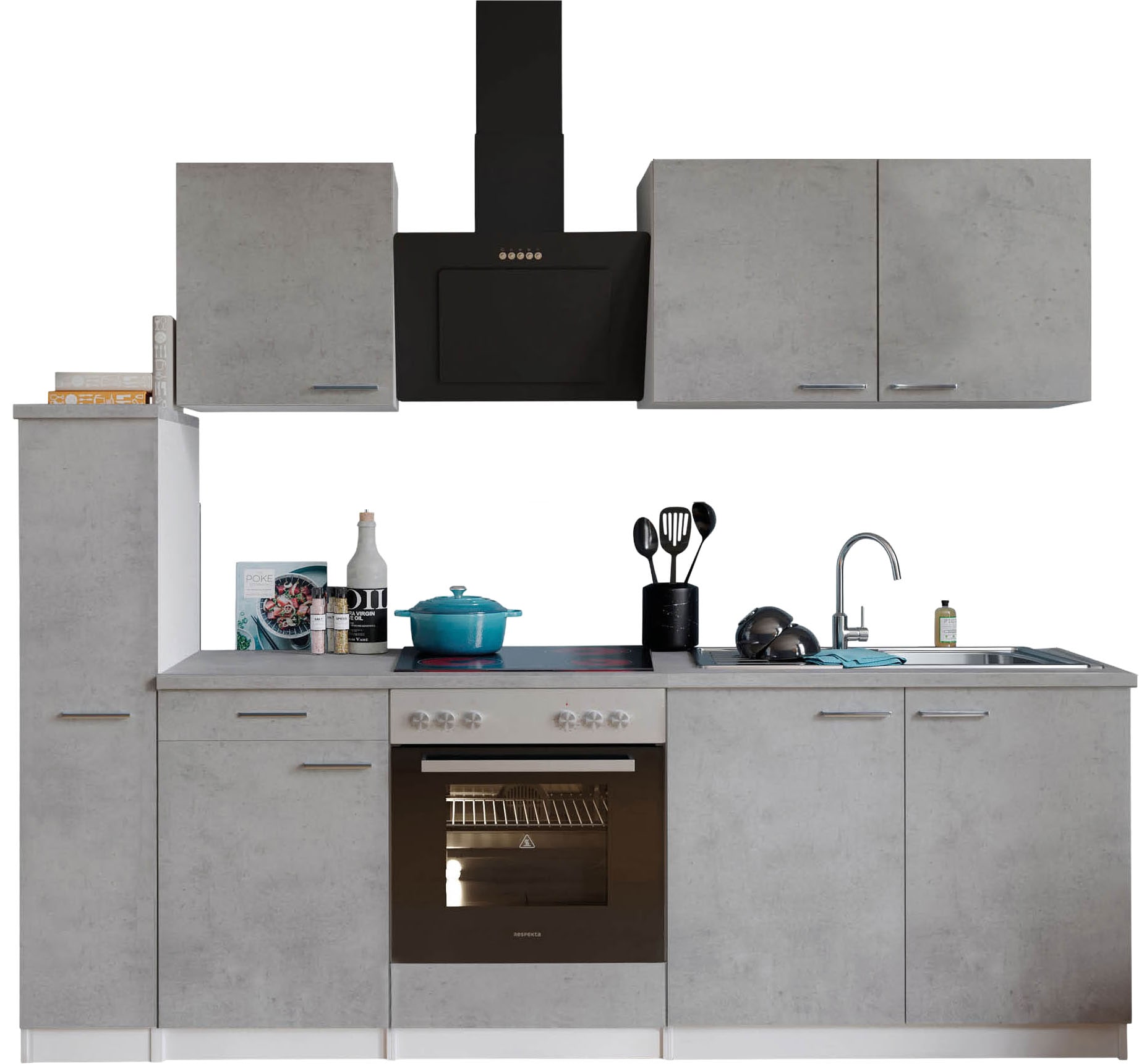 RESPEKTA Küchenzeile "Malia", Breite 240 cm, 85 cm Arbeitshöhe günstig online kaufen
