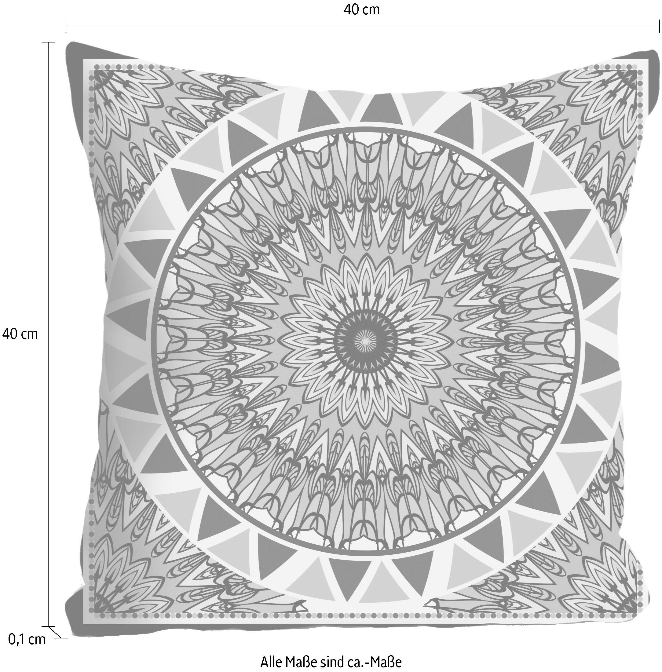 queence Dekokissen »»Mandala«,« Kissenhülle ohne Füllung, 1 Stück