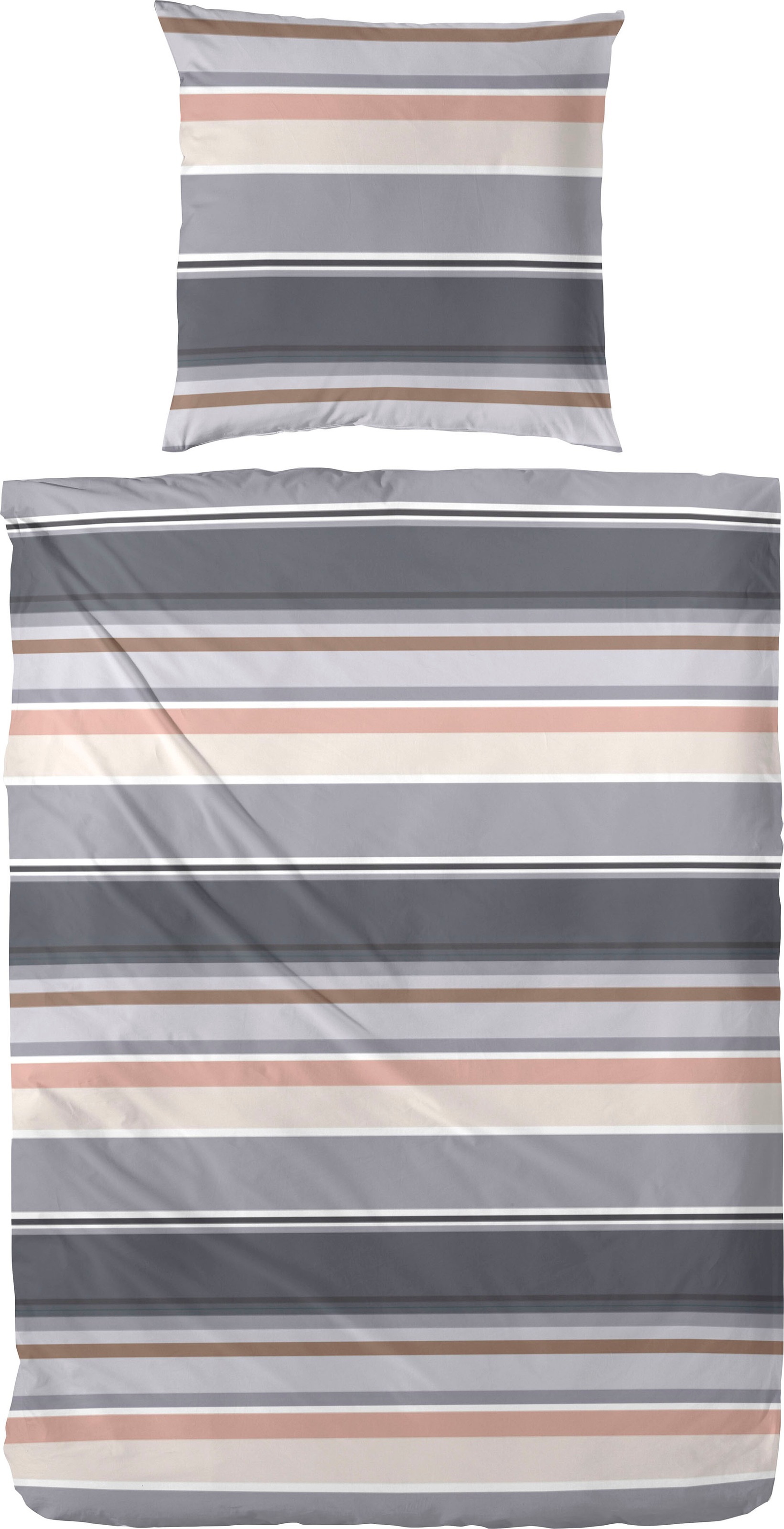 Primera Bettwäsche "Late Summer Stripe" 2 Stk. mit modernen Streifen in fri günstig online kaufen