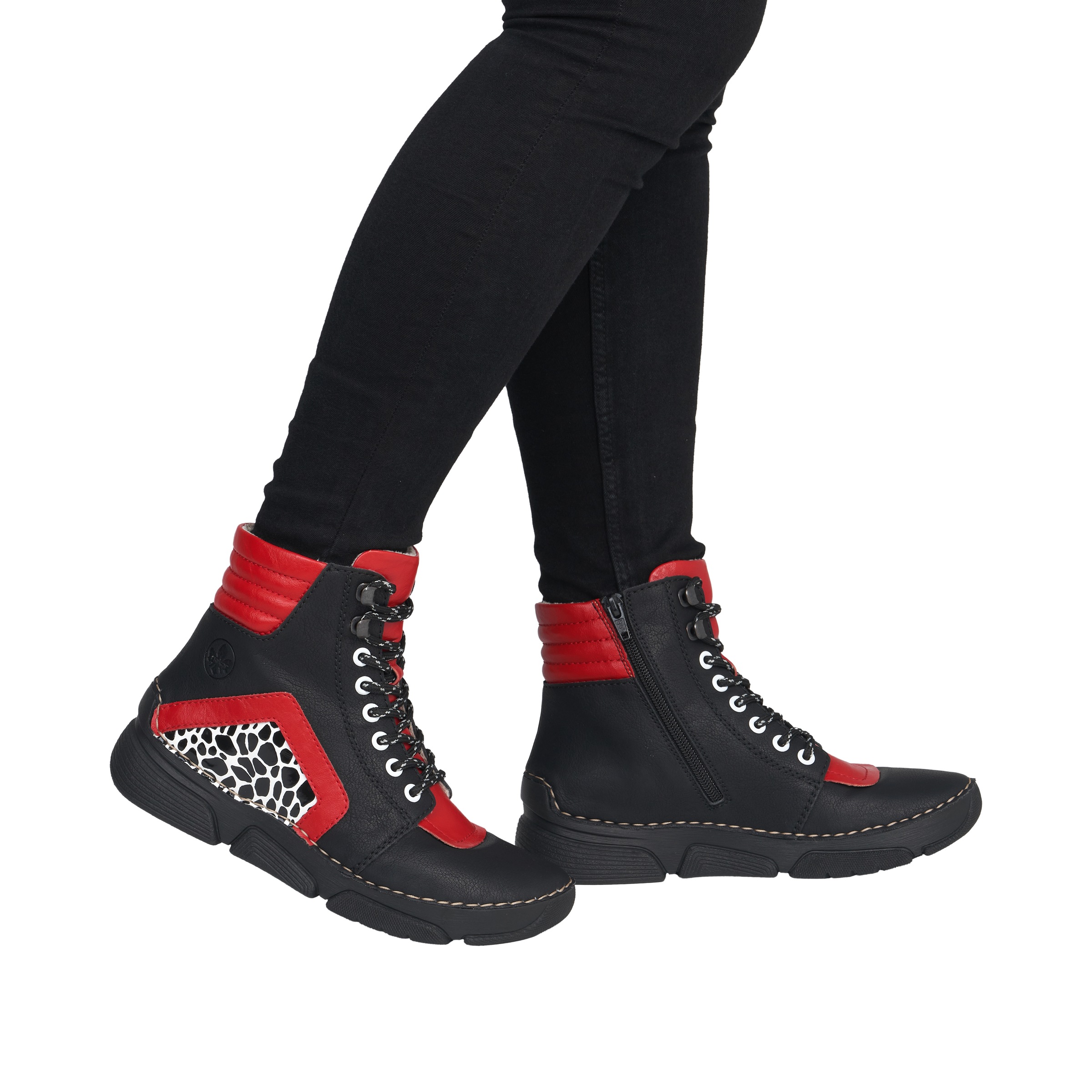 Rieker Sneakerboots  Schnürboots, Schnürstiefelette mit zusätzlichem Innenreißverschluss