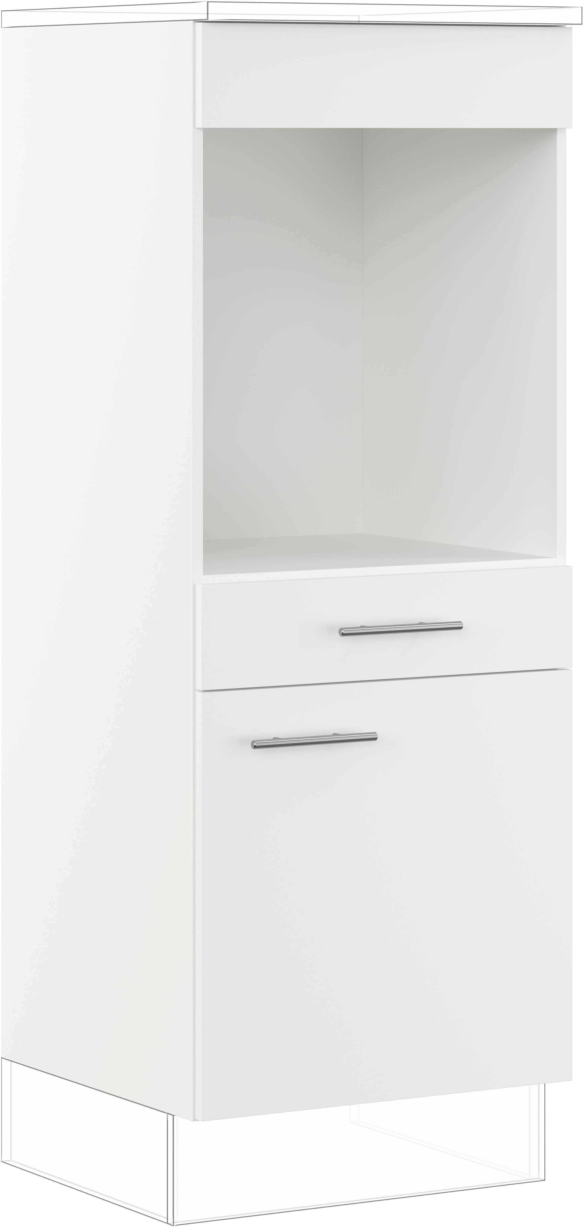IMPULS KÜCHEN Backofenumbauschrank ""Valencia & Tirana", Breite/Höhe: 60/147,5 cm, mit Soft-Close" vormontiert, mit Schubkasten, mit verstellbarem Fachboden